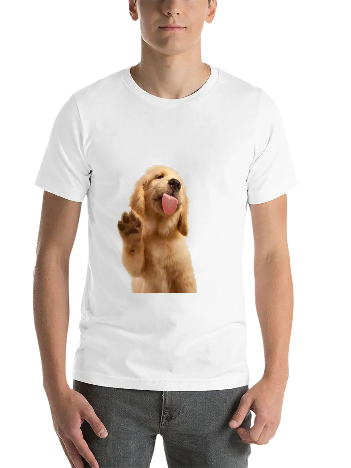 Dog Unisex Short Sleeve Soft Cotton T-Shirt – Casual Everyday Wear