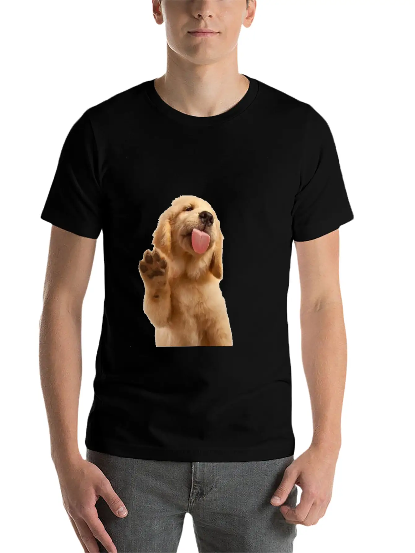 Dog Unisex Short Sleeve Soft Cotton T-Shirt – Casual Everyday Wear