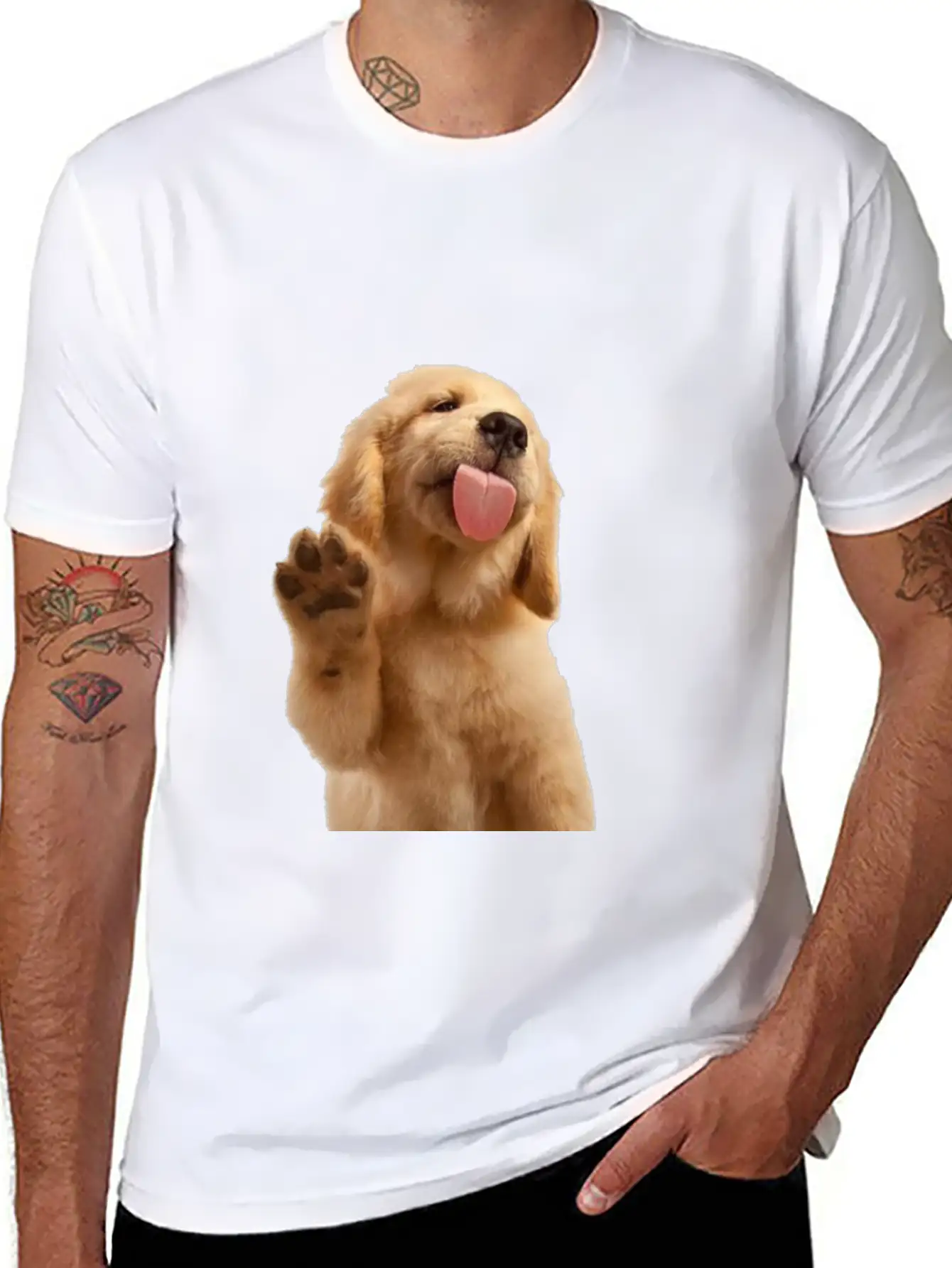 Dog Unisex Short Sleeve Soft Cotton T-Shirt – Casual Everyday Wear