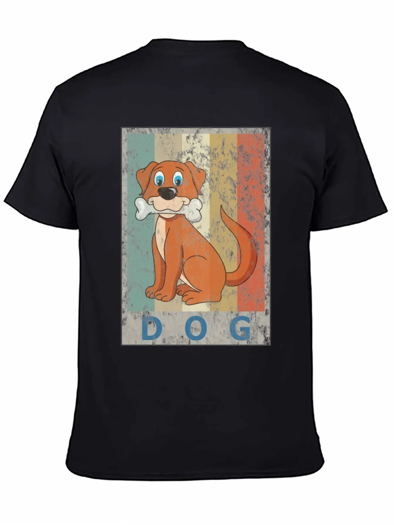 Dog Vintage Retro Style Grunge Stylish Everyday T-Shirt – Unisex Basic Cotton Tee