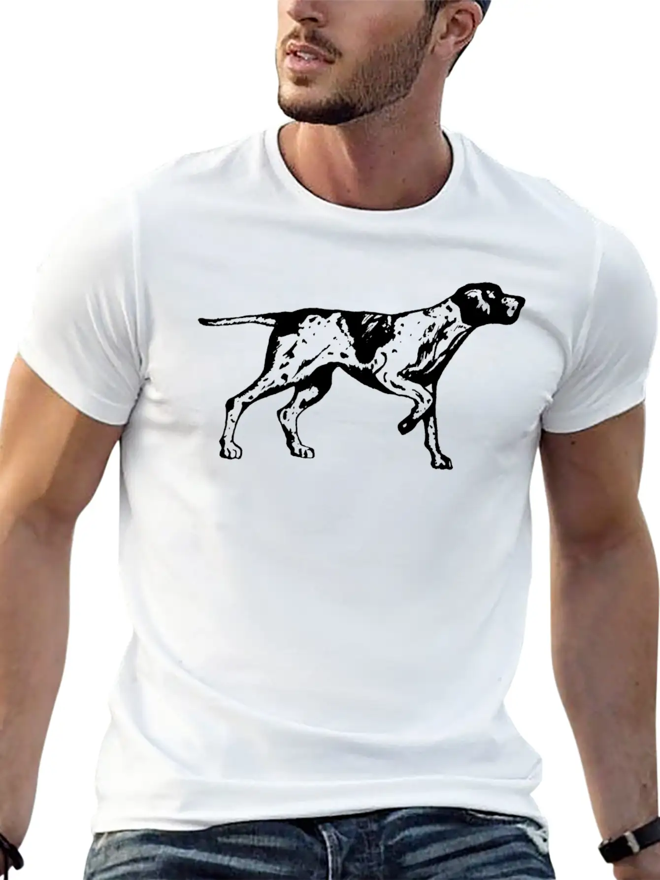 Dog272 Comfortable Minimalist Graphic Tee – Summer Style Essential