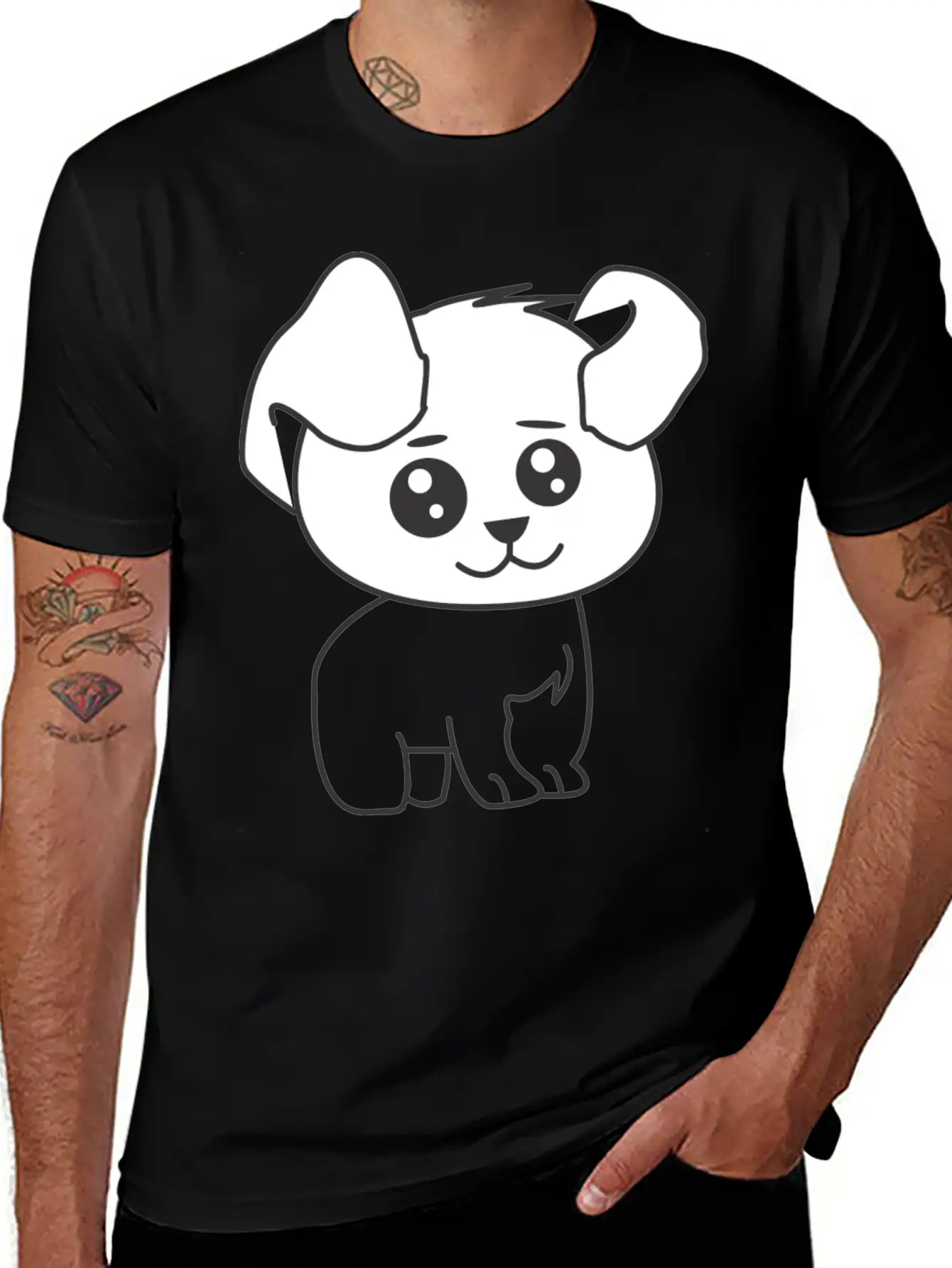 Dog329 Unisex Short Sleeve Soft Cotton T-Shirt – Casual Everyday Wear