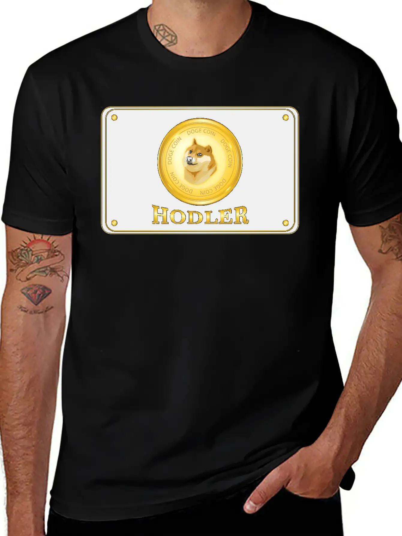 Doge Coin Crypto Currency Hodler Basic Graphic T-Shirt – Daily Comfort In Soft Cotton