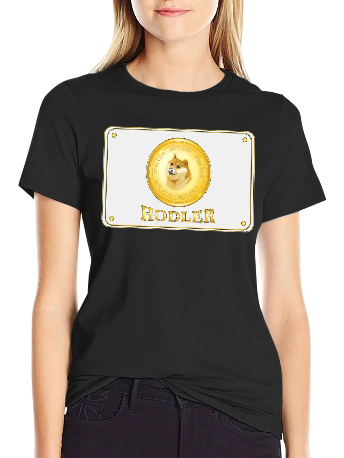 Doge Coin Crypto Currency Hodler Basic Graphic T-Shirt – Daily Comfort In Soft Cotton