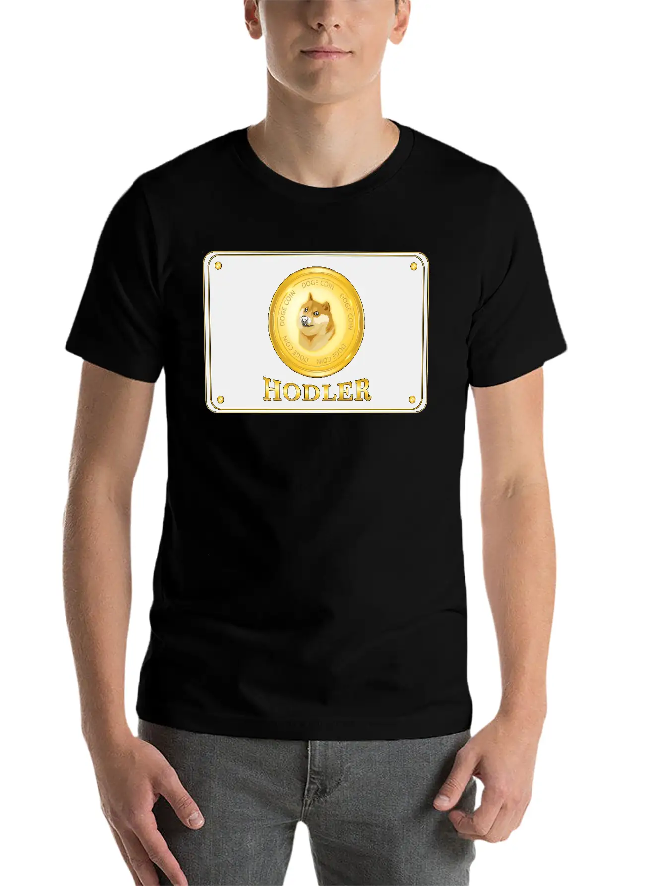 Doge Coin Crypto Currency Hodler Basic Graphic T-Shirt – Daily Comfort In Soft Cotton