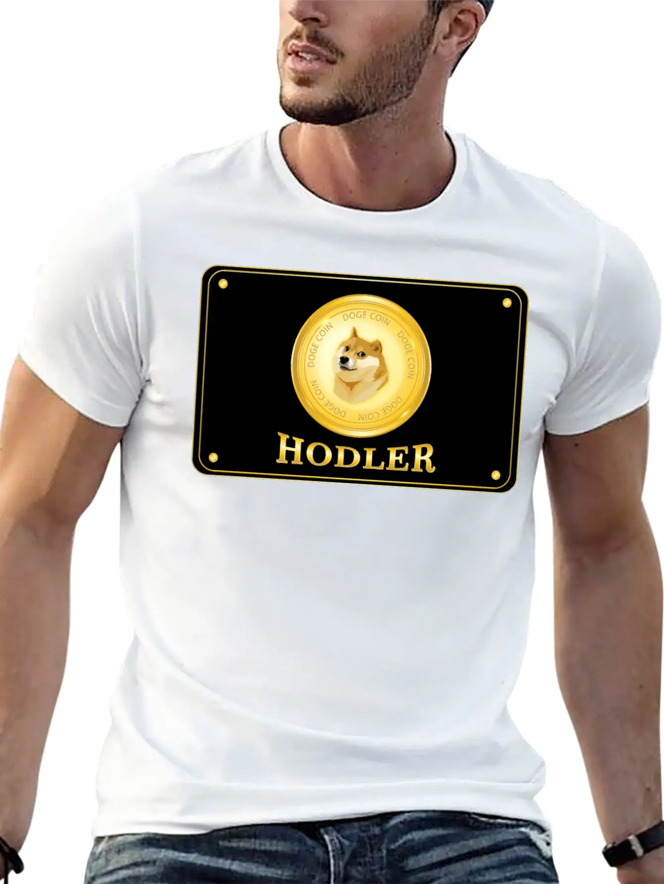 Doge Coin Crypto Currency Hodler Basic Graphic T-Shirt – Daily Comfort In Soft Cotton