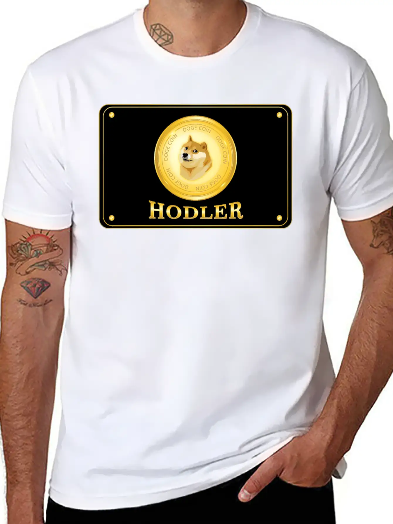 Doge Coin Crypto Currency Hodler Basic Graphic T-Shirt – Daily Comfort In Soft Cotton