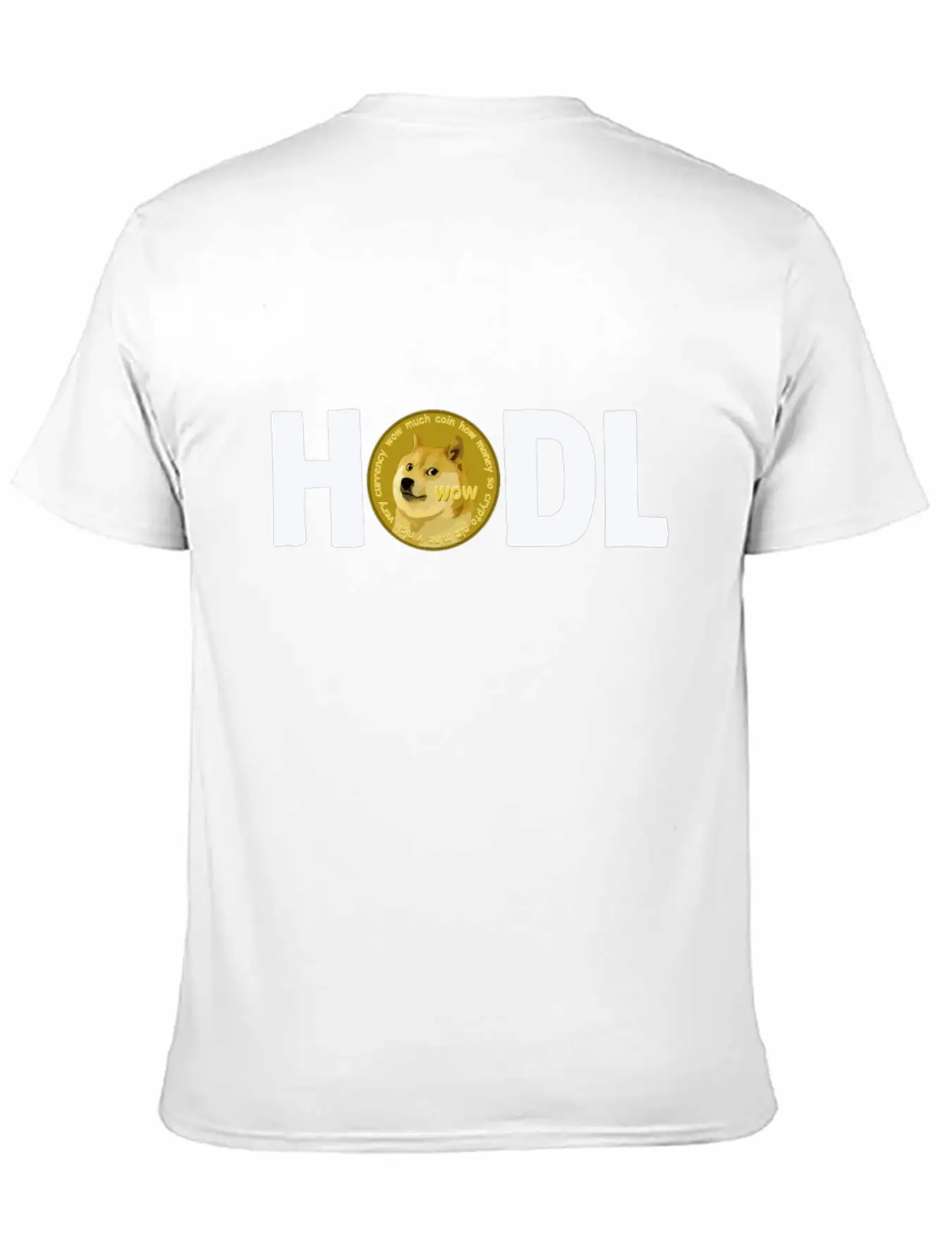 Doge Dogecoin Crypto HODL Gift Unisex Short Sleeve Soft Cotton T-Shirt – Casual Everyday Wear