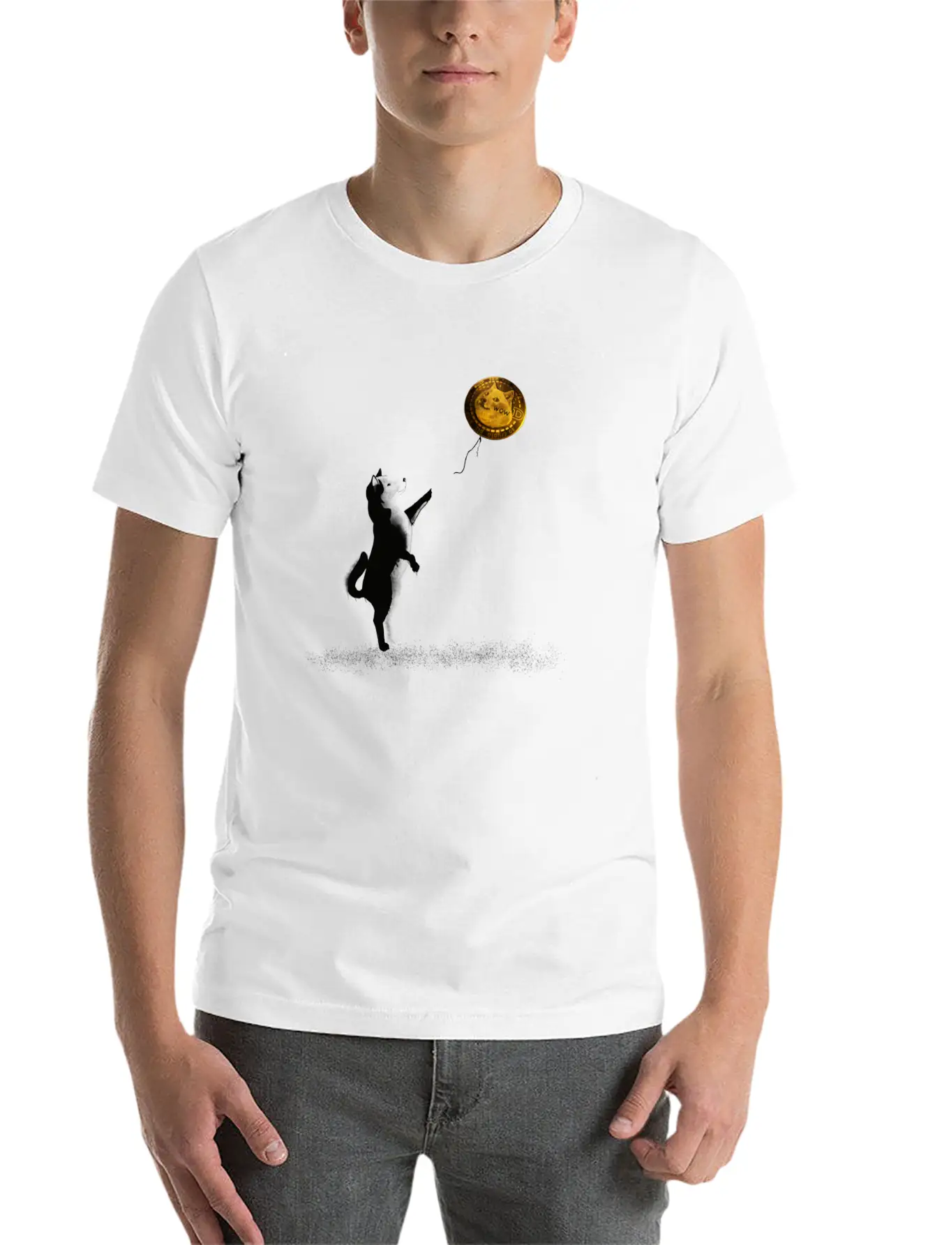 Doge Street Art Stylish Everyday T-Shirt – Unisex Basic Cotton Tee