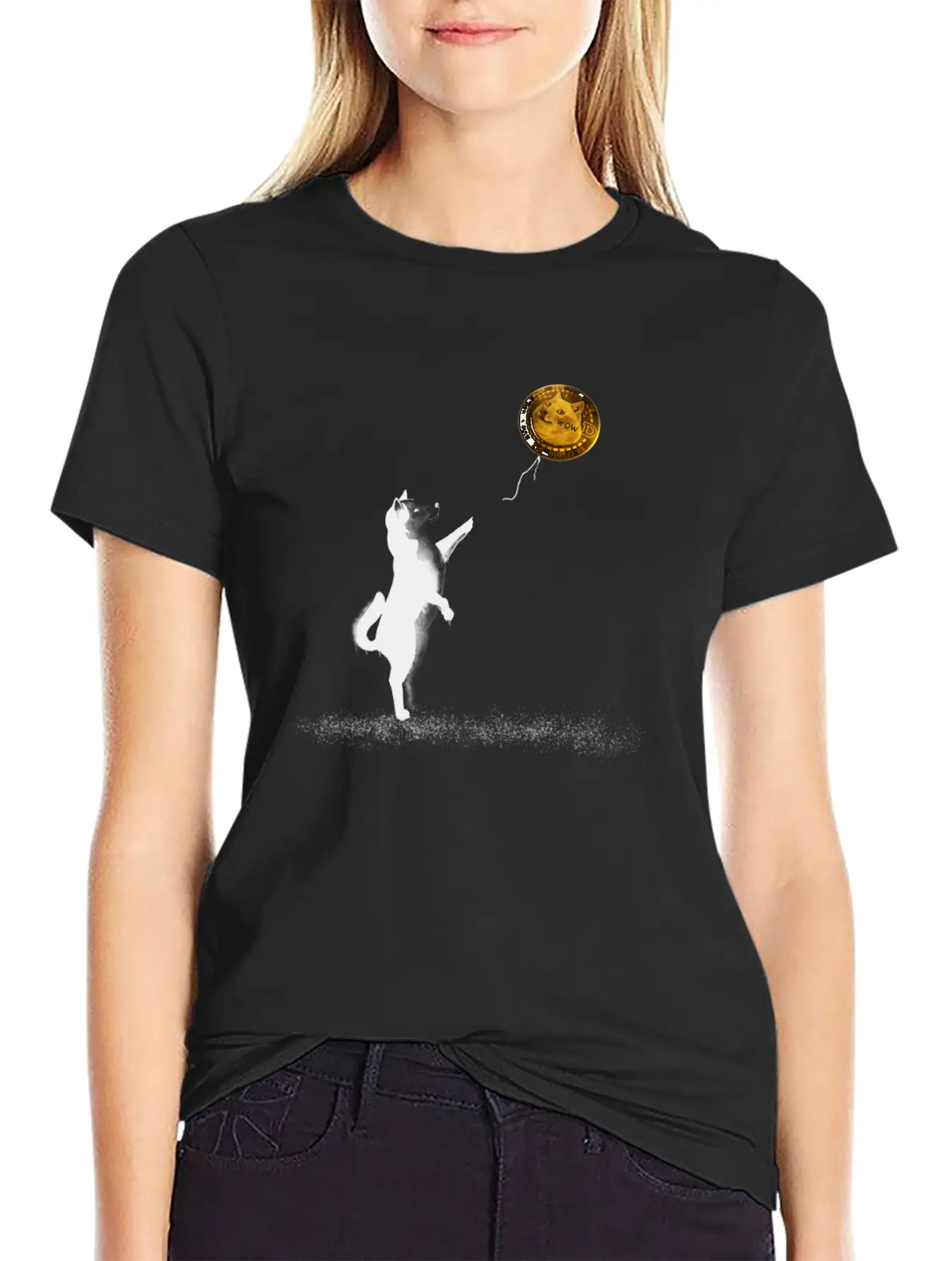 Doge Street Art Stylish Everyday T-Shirt – Unisex Basic Cotton Tee