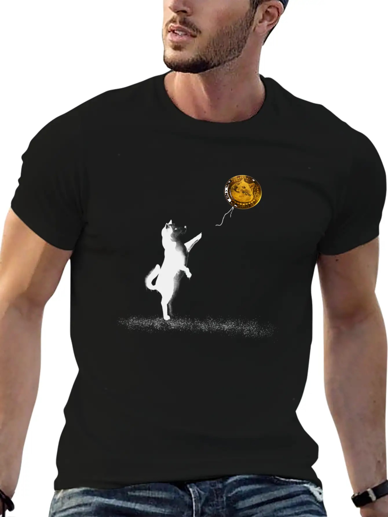 Doge Street Art Stylish Everyday T-Shirt – Unisex Basic Cotton Tee