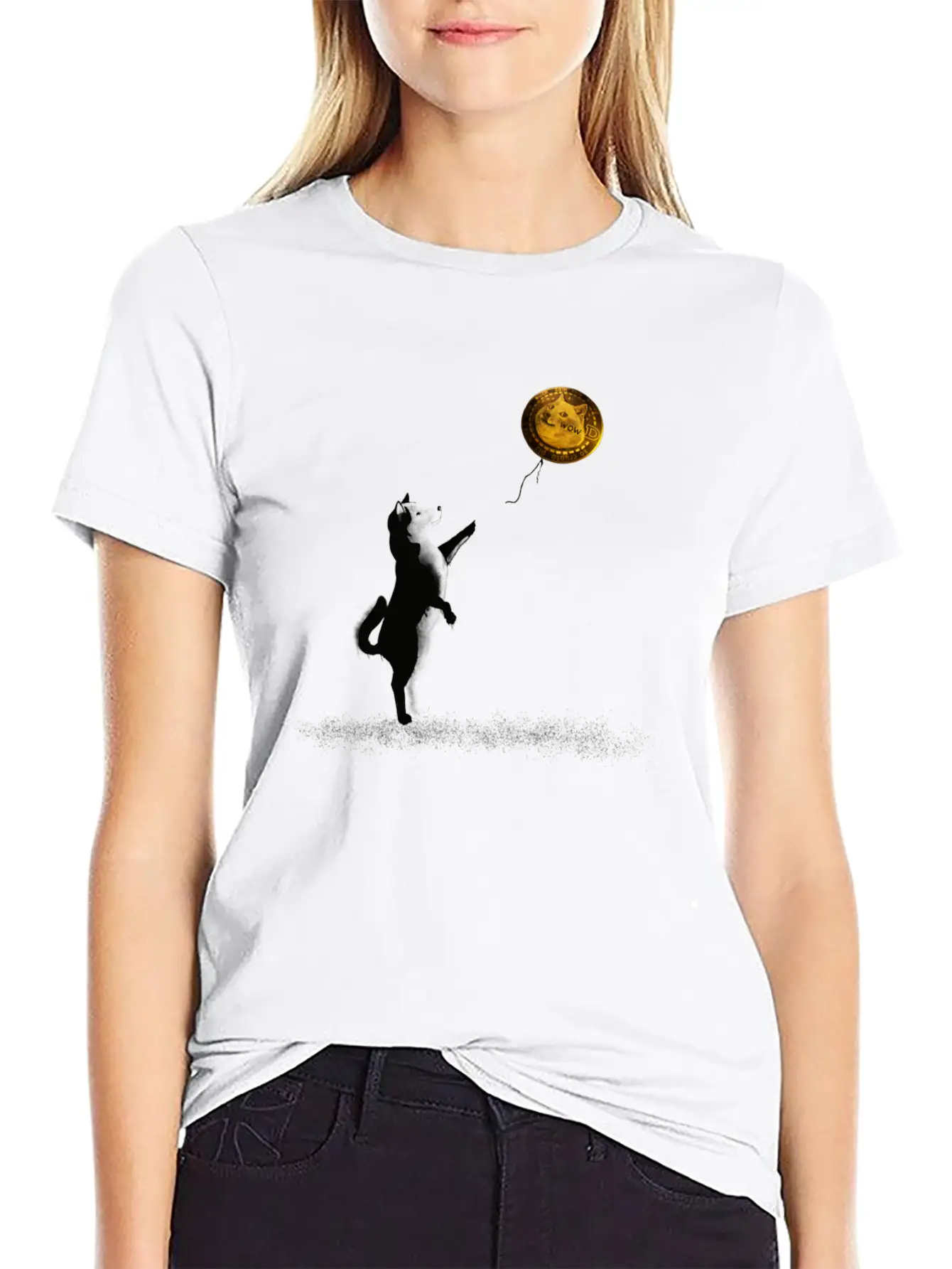 Doge Street Art Stylish Everyday T-Shirt – Unisex Basic Cotton Tee