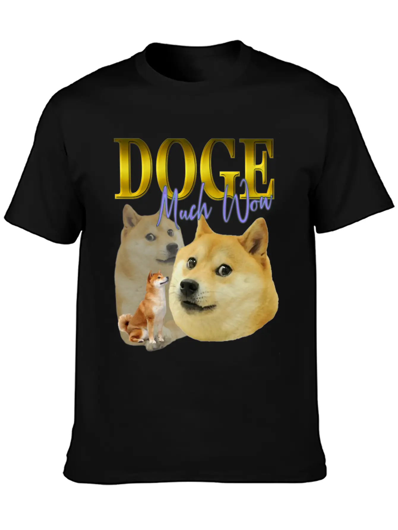DOGE TRIBUTE 90S RETRO Unisex Short Sleeve Soft Cotton T-Shirt – Casual Everyday Wear