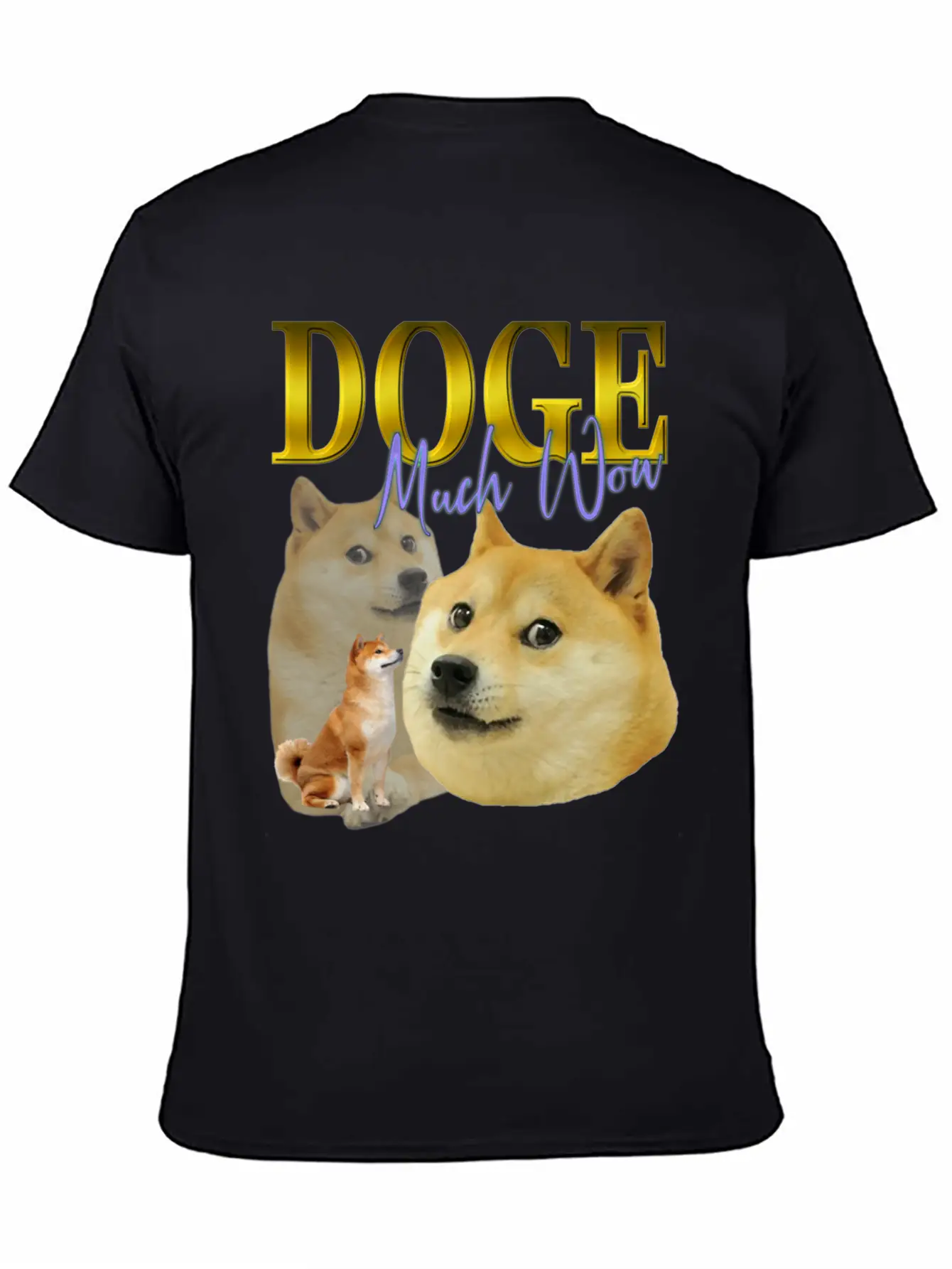 DOGE TRIBUTE 90S RETRO Unisex Short Sleeve Soft Cotton T-Shirt – Casual Everyday Wear