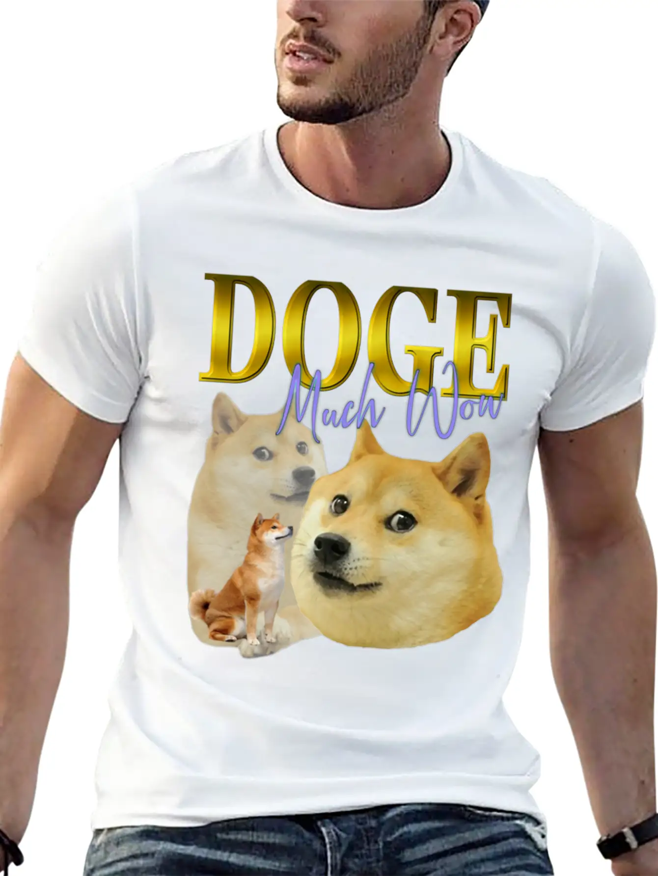 DOGE TRIBUTE 90S RETRO Unisex Short Sleeve Soft Cotton T-Shirt – Casual Everyday Wear