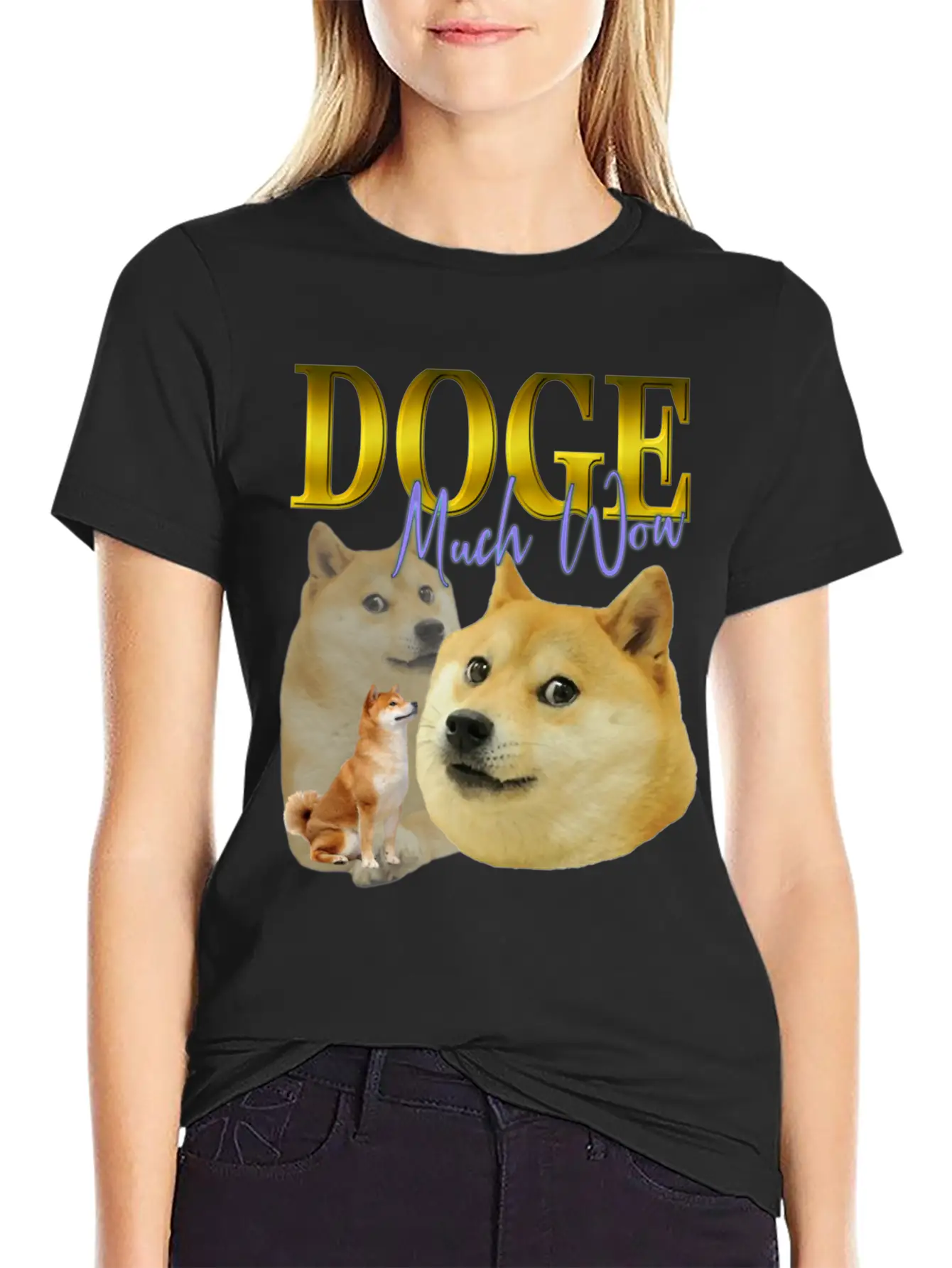 DOGE TRIBUTE 90S RETRO Unisex Short Sleeve Soft Cotton T-Shirt – Casual Everyday Wear