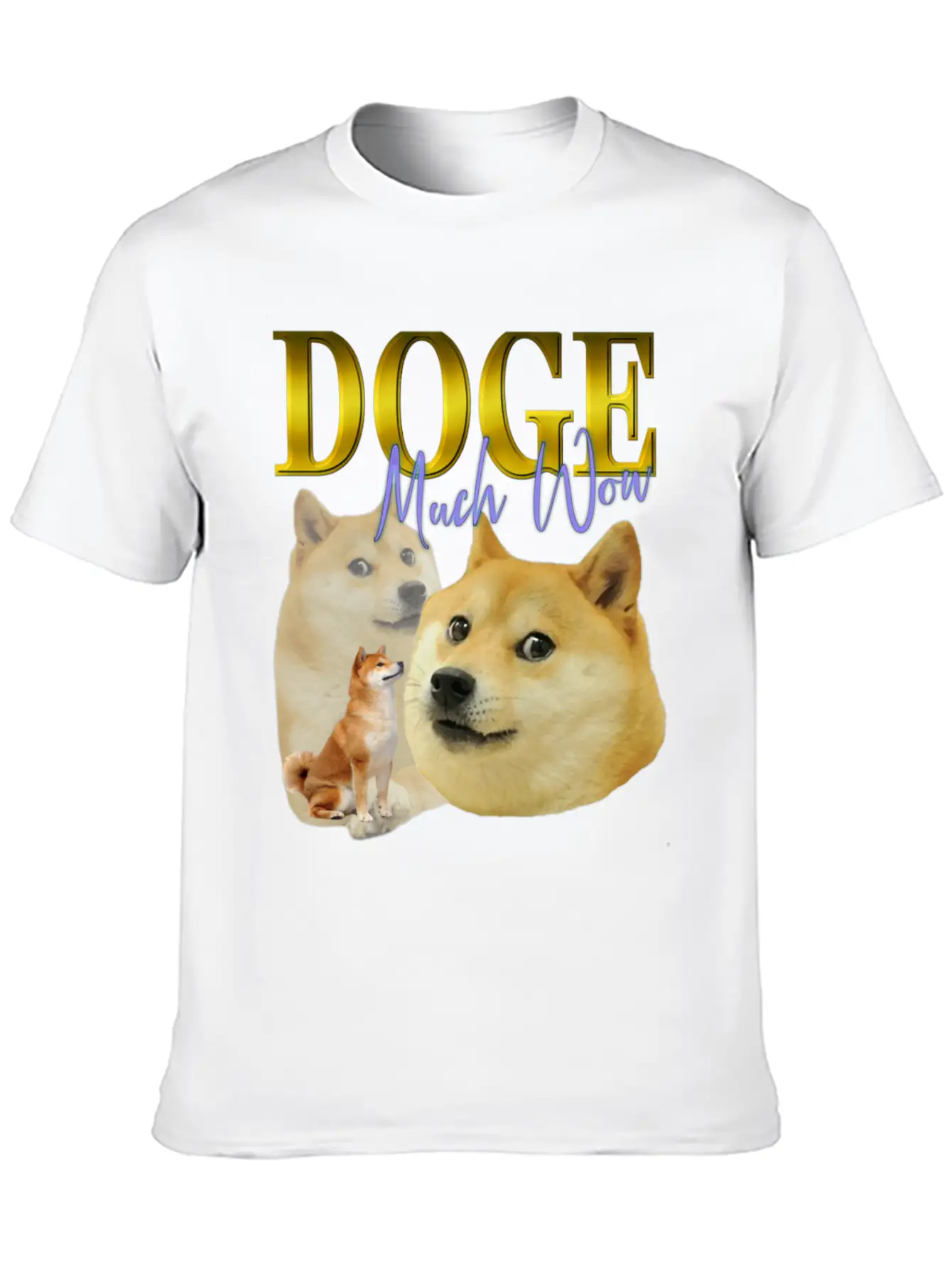 DOGE TRIBUTE 90S RETRO Unisex Short Sleeve Soft Cotton T-Shirt – Casual Everyday Wear