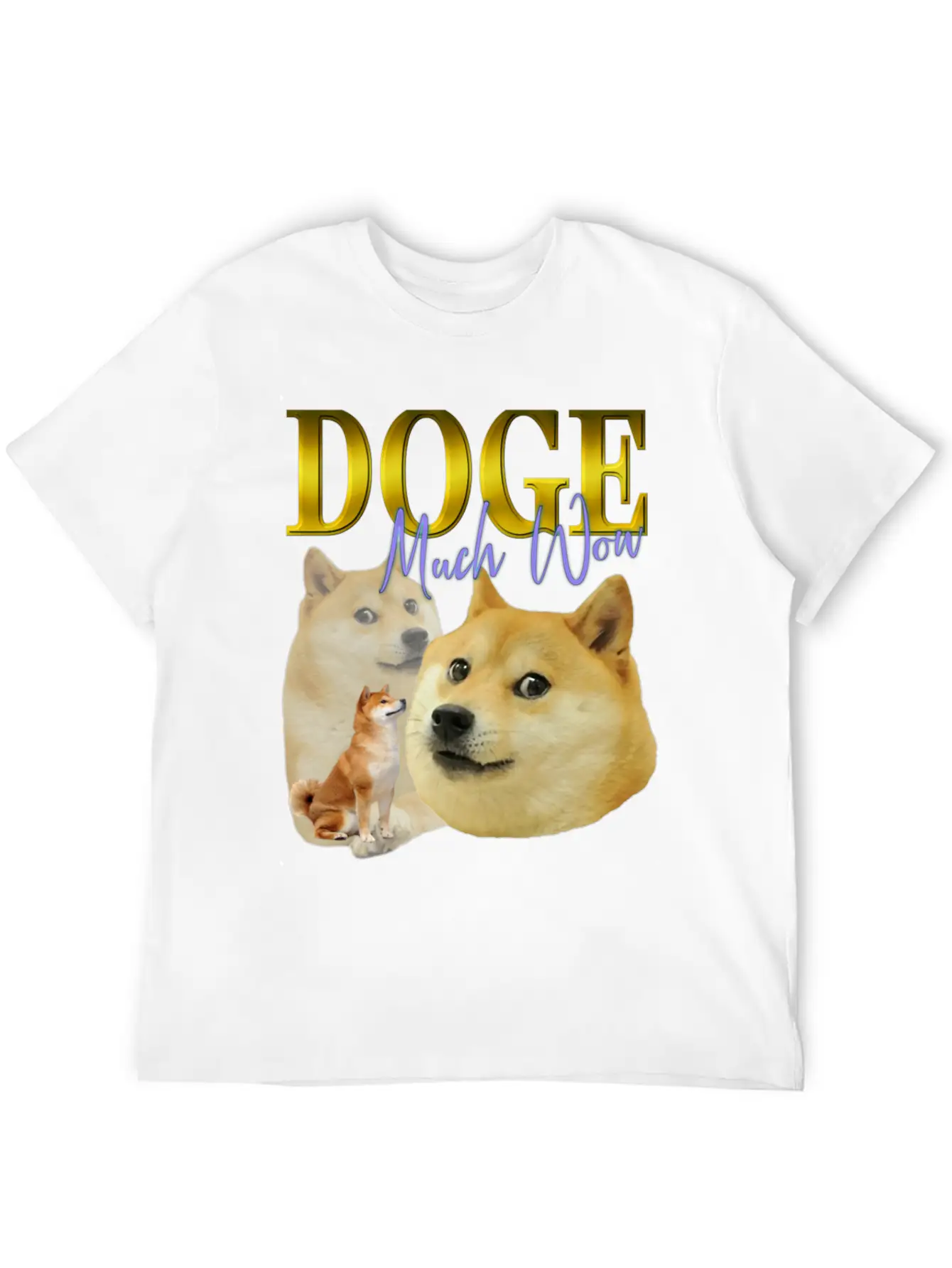 DOGE TRIBUTE 90S RETRO Unisex Short Sleeve Soft Cotton T-Shirt – Casual Everyday Wear