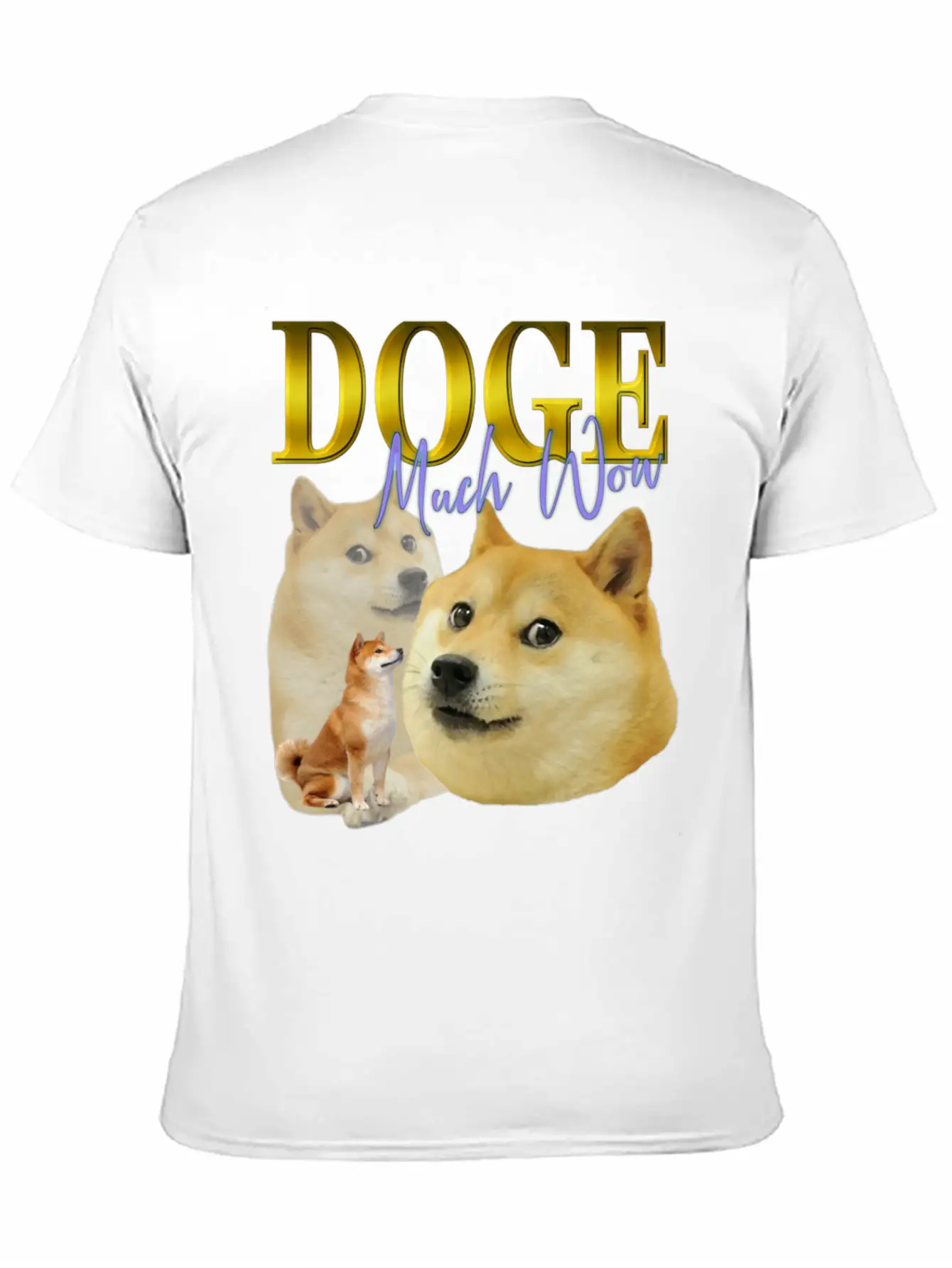 DOGE TRIBUTE 90S RETRO Unisex Short Sleeve Soft Cotton T-Shirt – Casual Everyday Wear