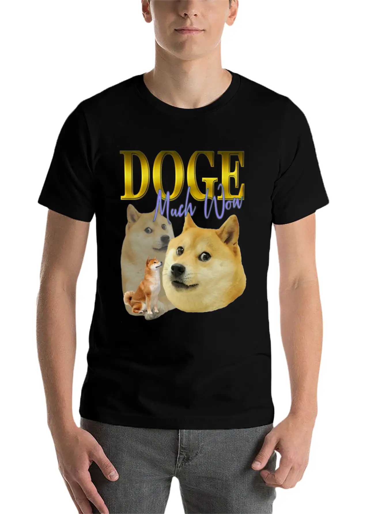 DOGE TRIBUTE 90S RETRO Unisex Short Sleeve Soft Cotton T-Shirt – Casual Everyday Wear
