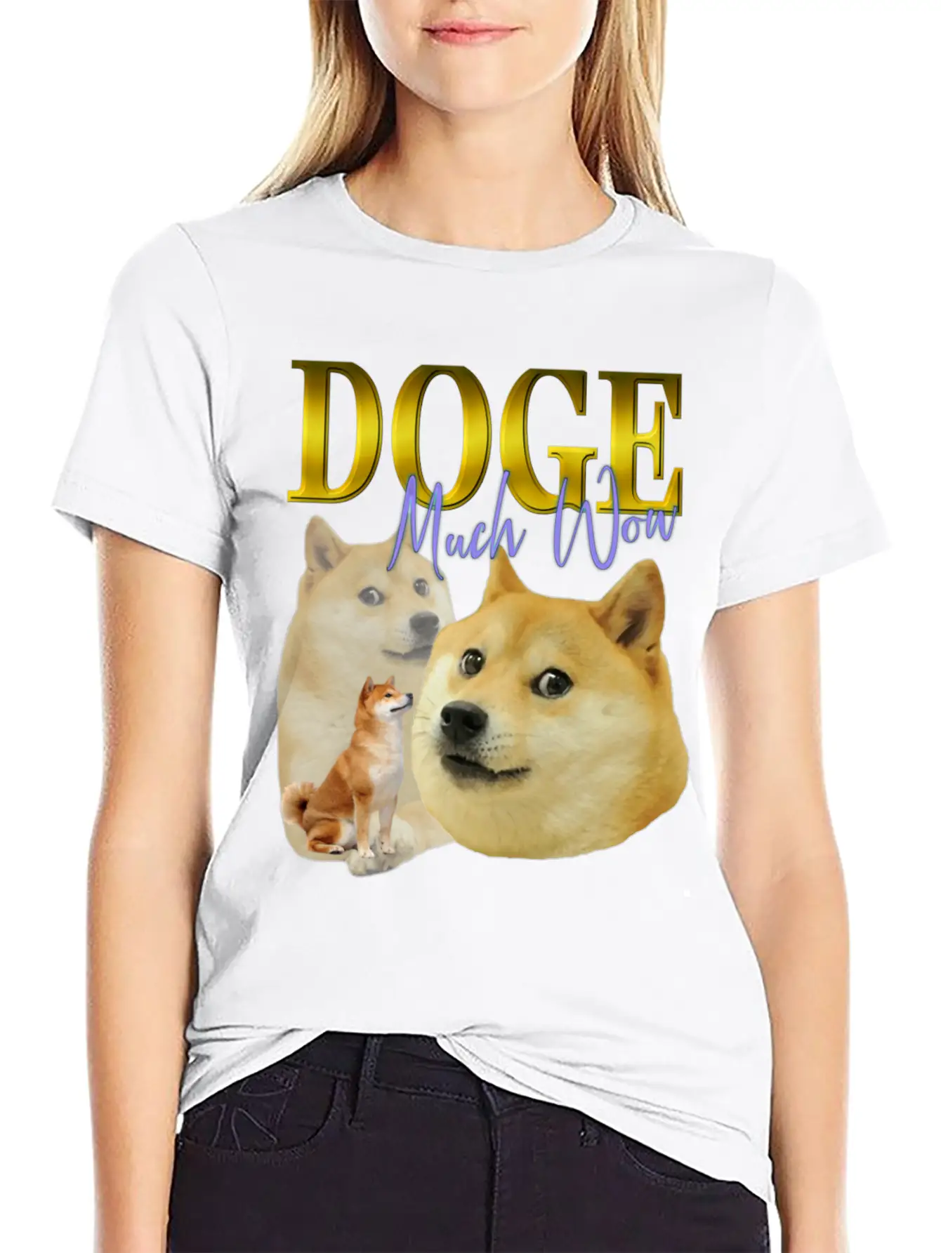DOGE TRIBUTE 90S RETRO Unisex Short Sleeve Soft Cotton T-Shirt – Casual Everyday Wear