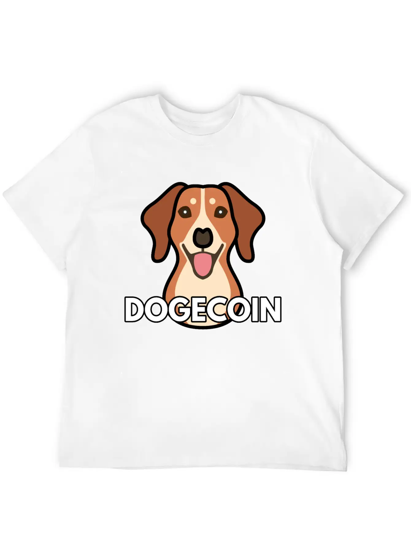 Dogecoin Comfortable Minimalist Graphic Tee – Summer Style Essential