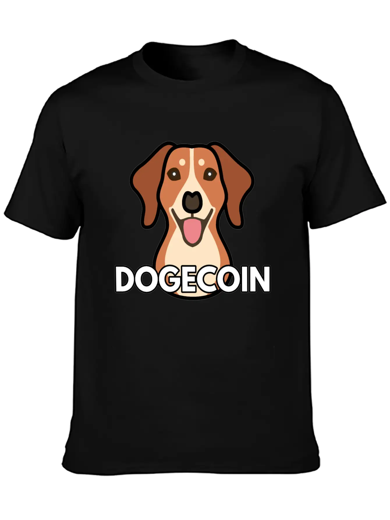Dogecoin Comfortable Minimalist Graphic Tee – Summer Style Essential