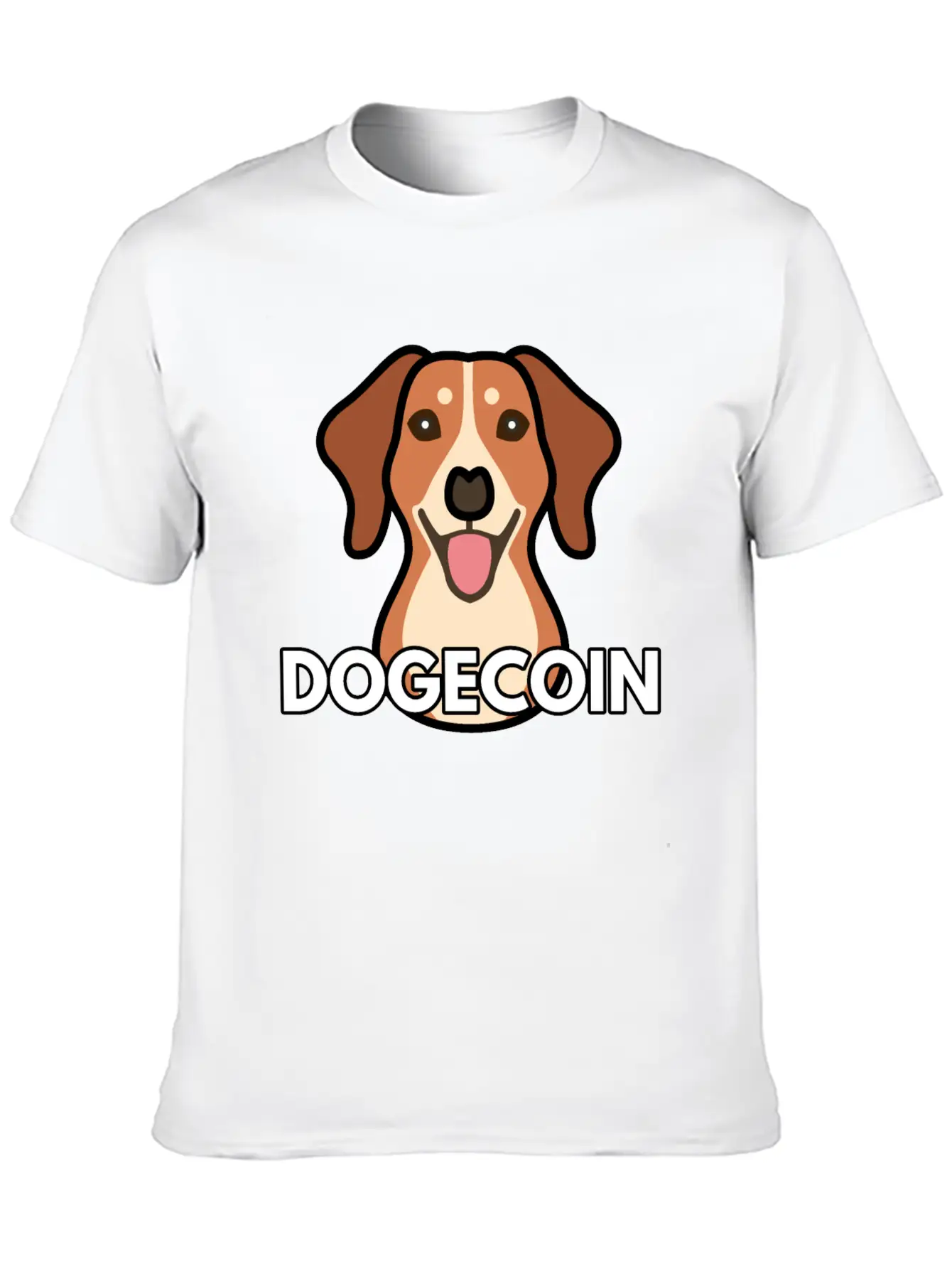 Dogecoin Comfortable Minimalist Graphic Tee – Summer Style Essential