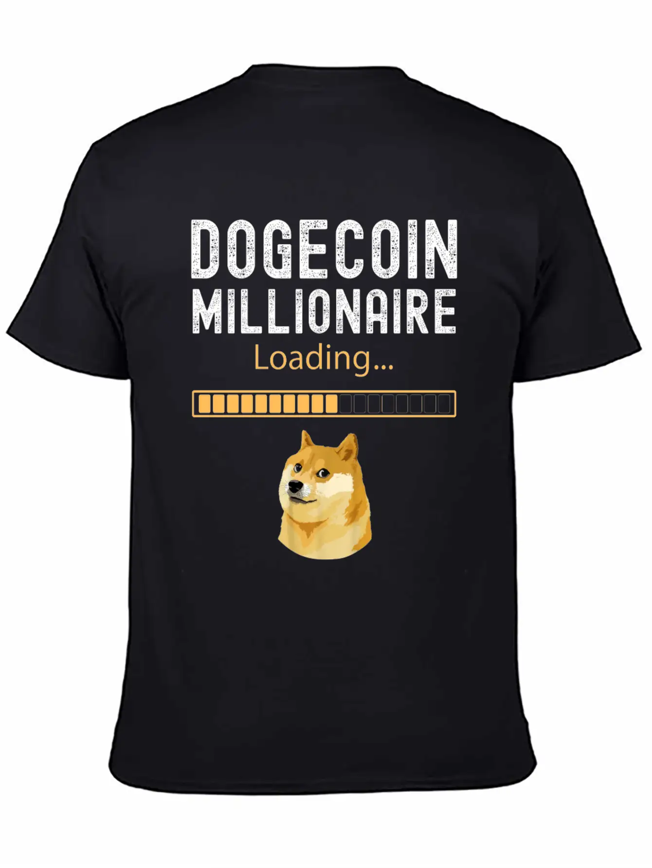 Dogecoin Millionaire Loading Funny Investor BTC Ho Comfortable Minimalist Graphic Tee – Summer Style Essential