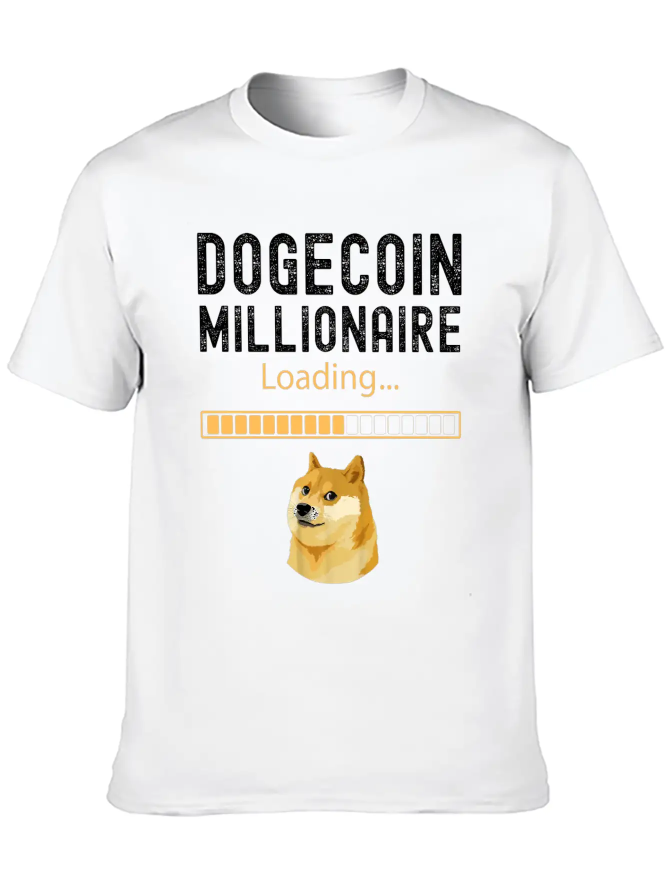 Dogecoin Millionaire Loading Funny Investor BTC Ho Comfortable Minimalist Graphic Tee – Summer Style Essential