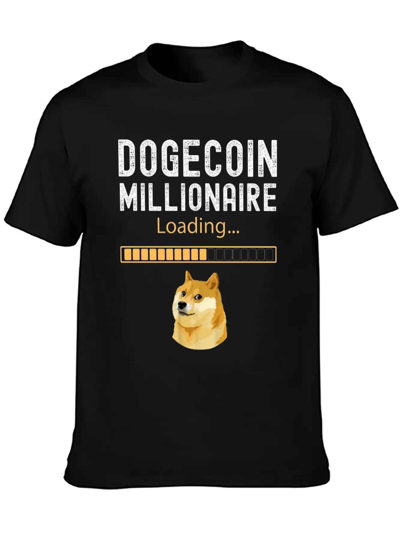 Dogecoin Millionaire Loading Funny Investor BTC Ho Comfortable Minimalist Graphic Tee – Summer Style Essential