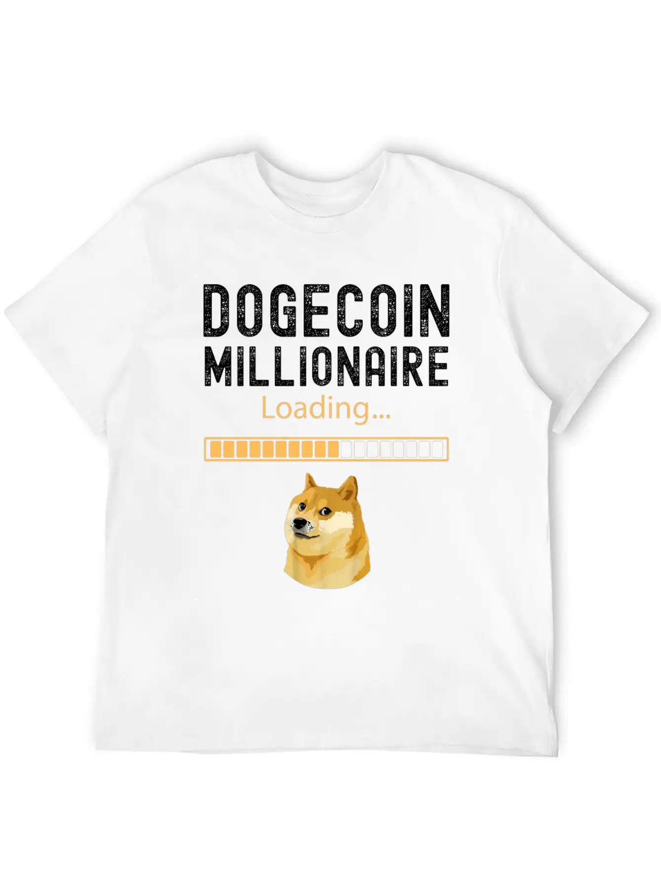 Dogecoin Millionaire Loading Funny Investor BTC Ho Comfortable Minimalist Graphic Tee – Summer Style Essential