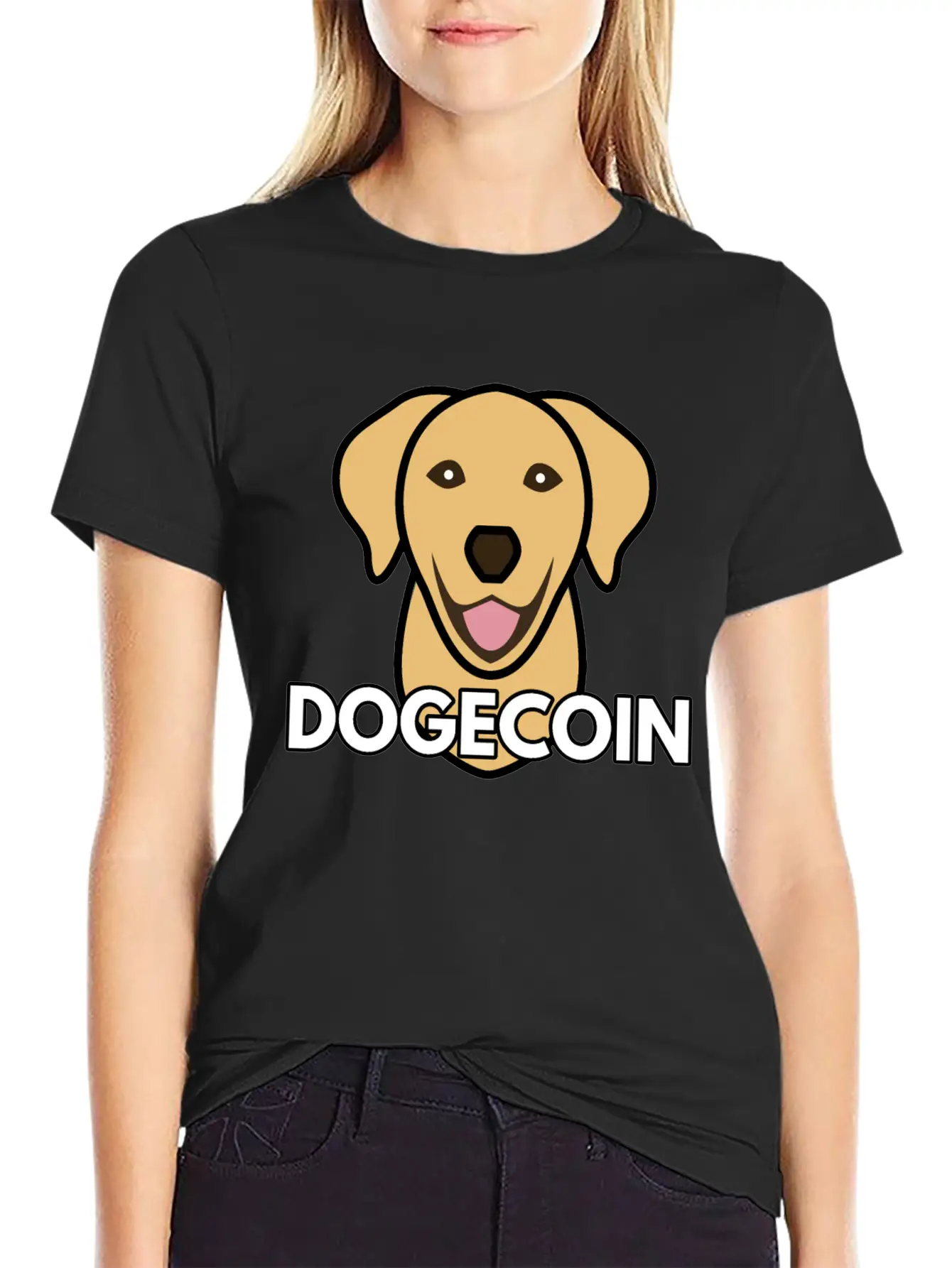 Dogecoin Stylish Everyday T-Shirt – Unisex Basic Cotton Tee