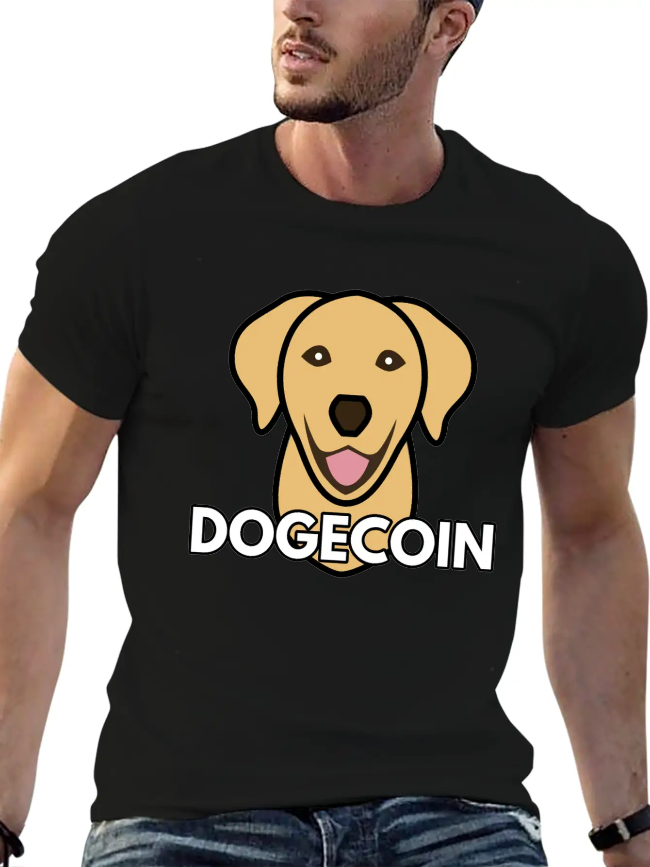 Dogecoin Stylish Everyday T-Shirt – Unisex Basic Cotton Tee