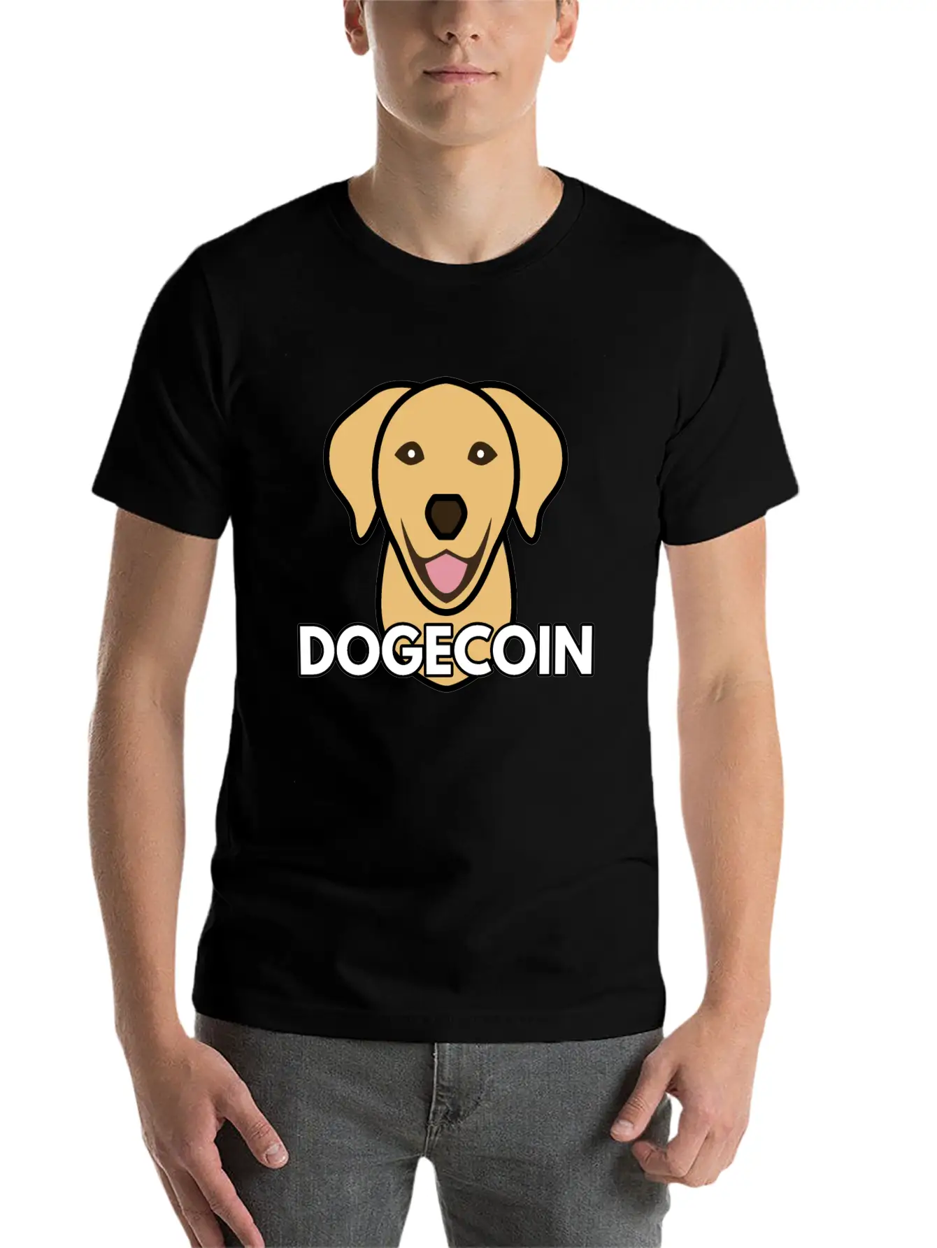 Dogecoin Stylish Everyday T-Shirt – Unisex Basic Cotton Tee