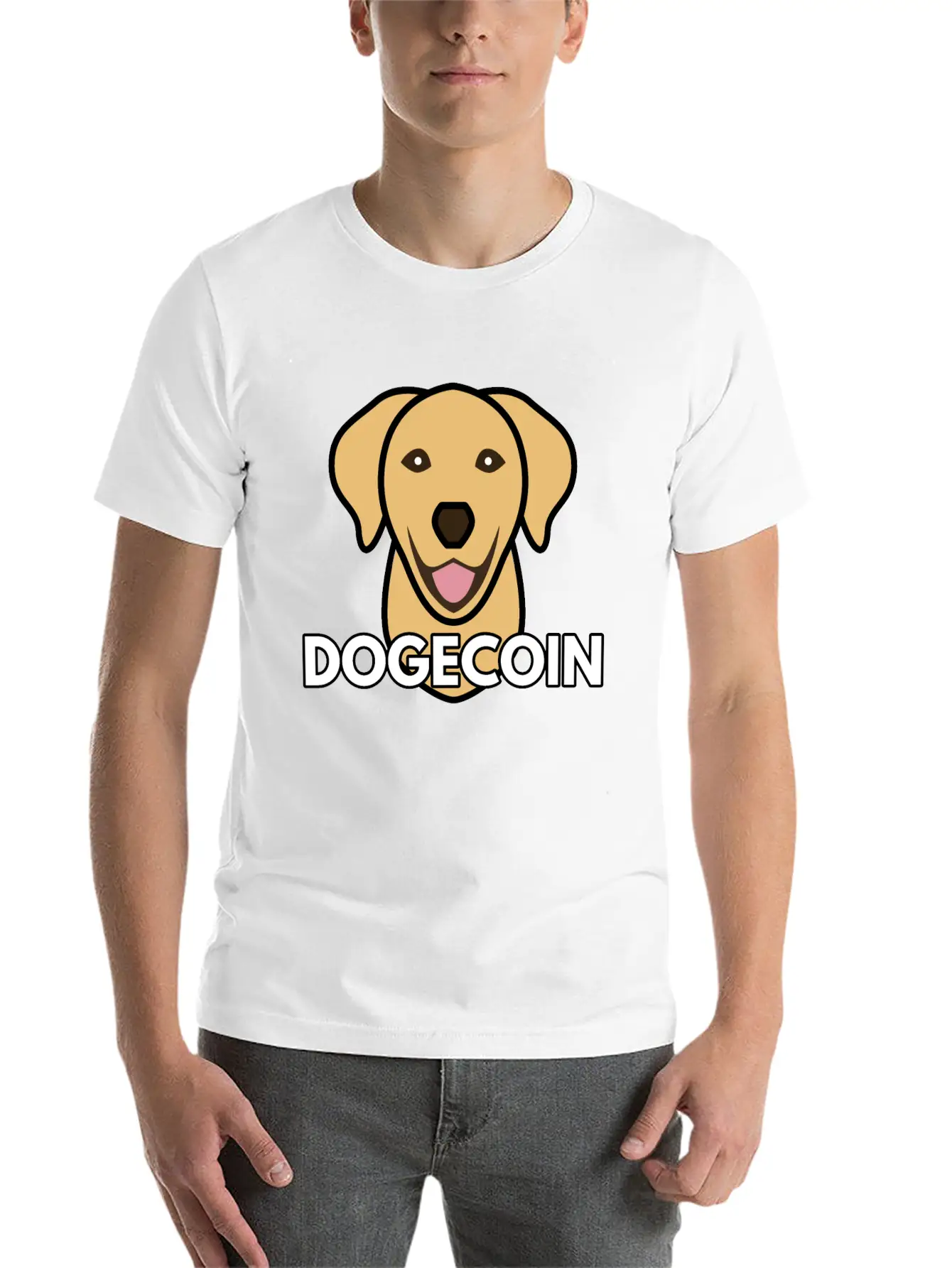 Dogecoin Stylish Everyday T-Shirt – Unisex Basic Cotton Tee