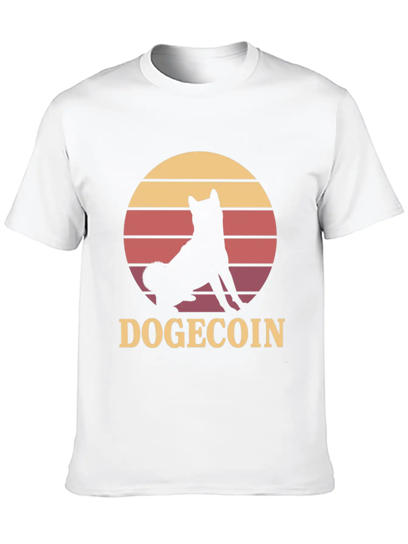 Dogecoin To The Moon! Comfortable Minimalist Graphic Tee – Summer Style Essential