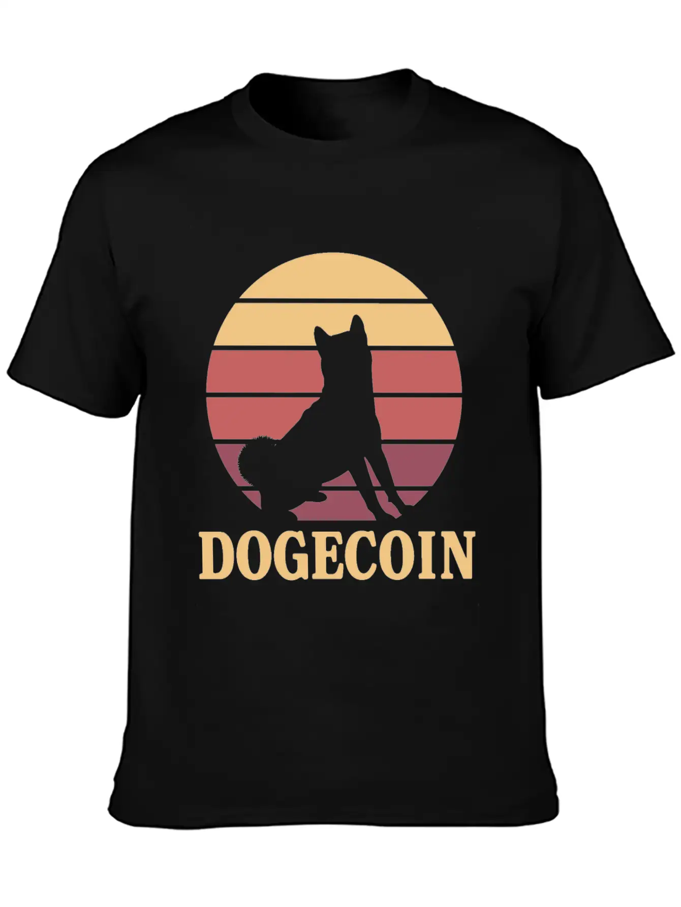Dogecoin To The Moon! Comfortable Minimalist Graphic Tee – Summer Style Essential