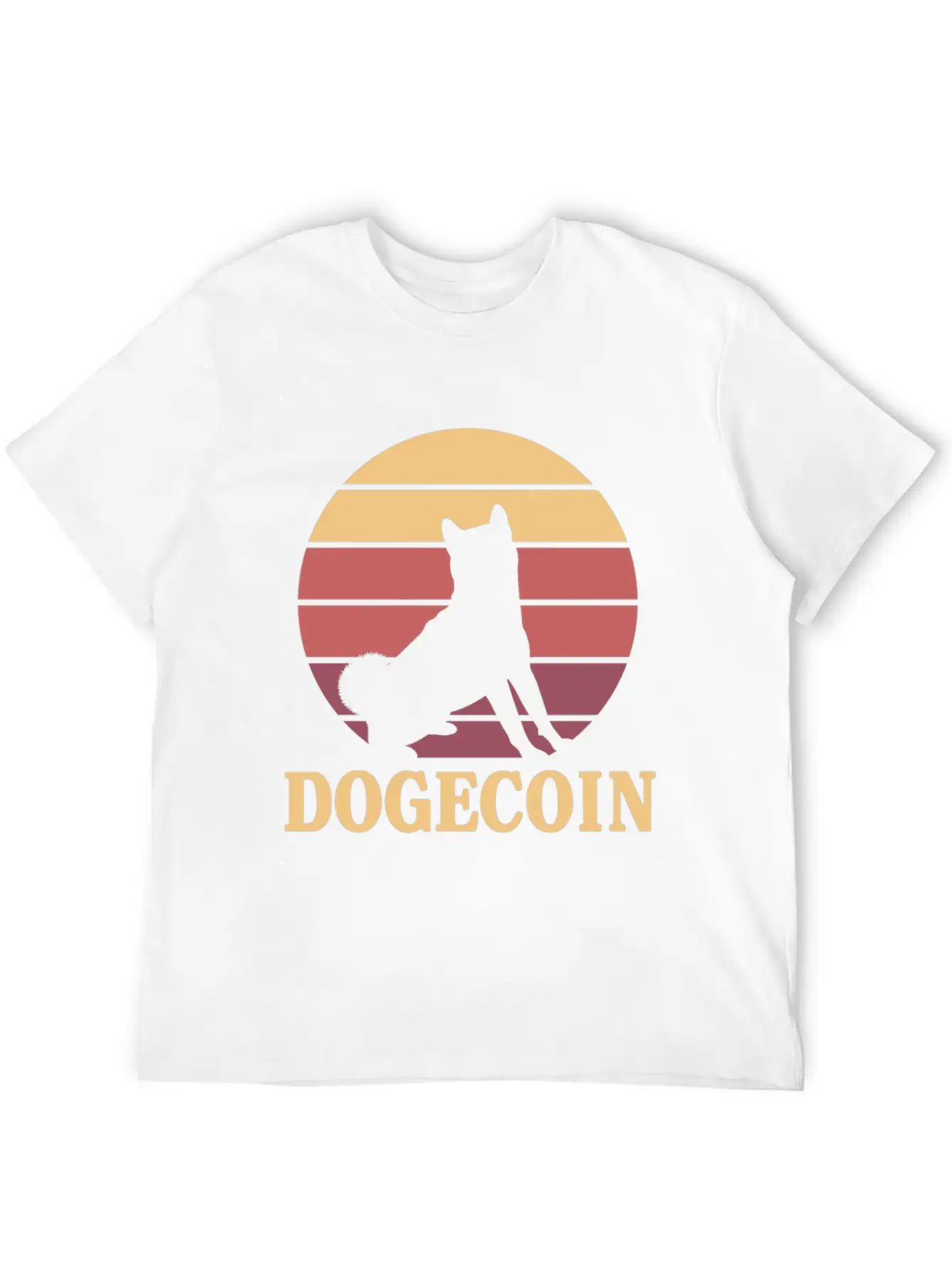 Dogecoin To The Moon! Comfortable Minimalist Graphic Tee – Summer Style Essential