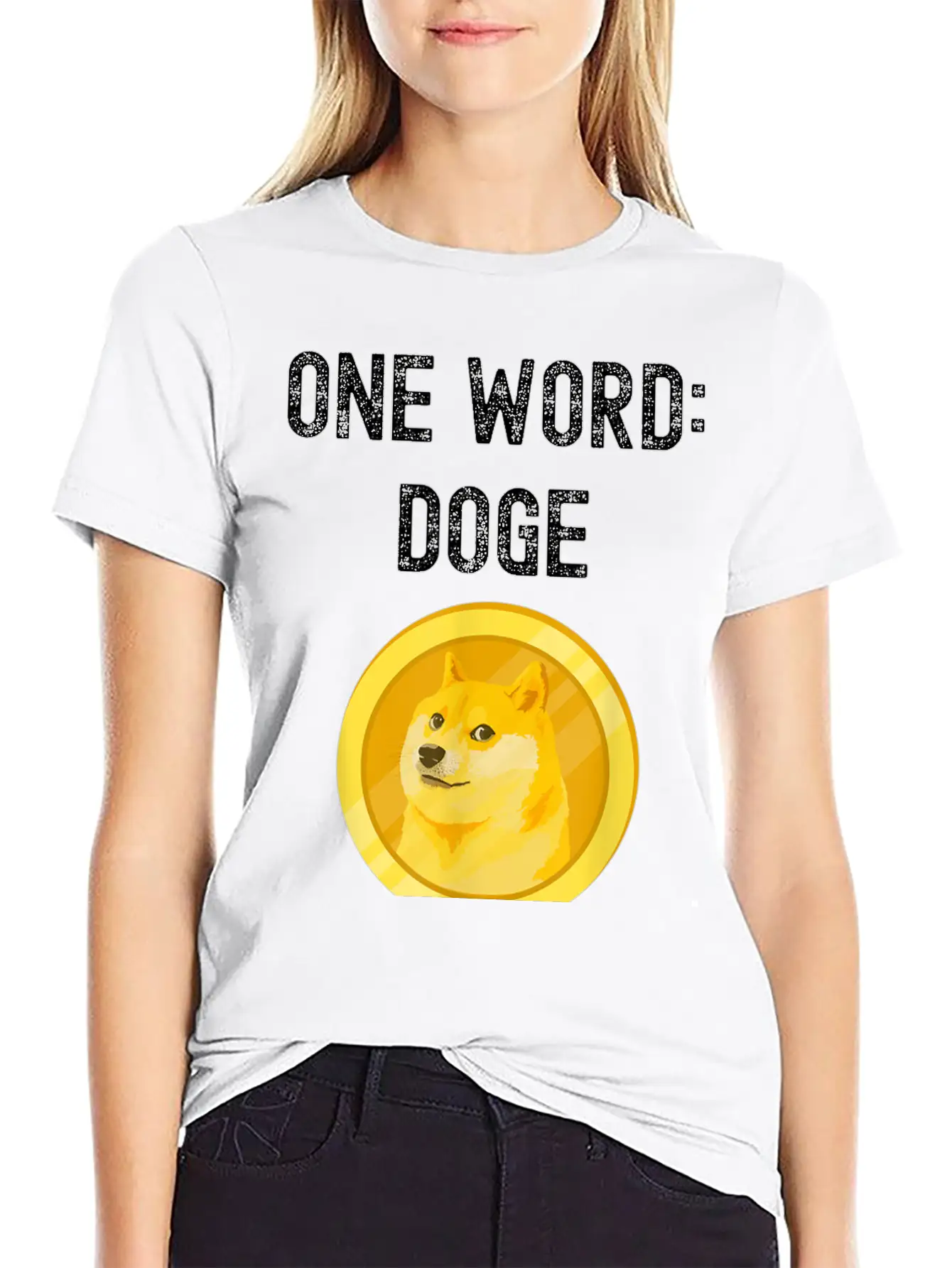 Dogecoin Unisex Short Sleeve Soft Cotton T-Shirt – Casual Everyday Wear