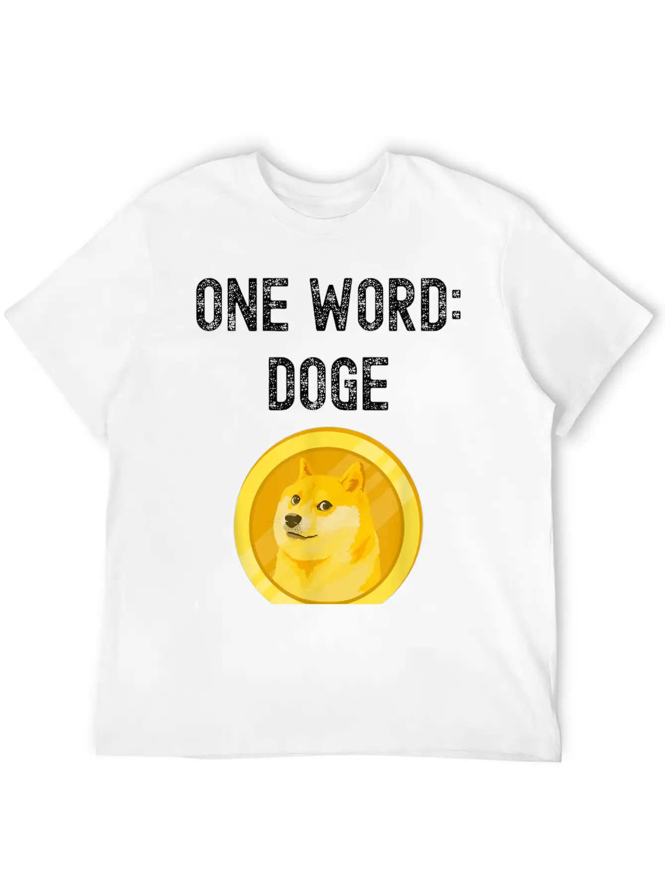 Dogecoin Unisex Short Sleeve Soft Cotton T-Shirt – Casual Everyday Wear