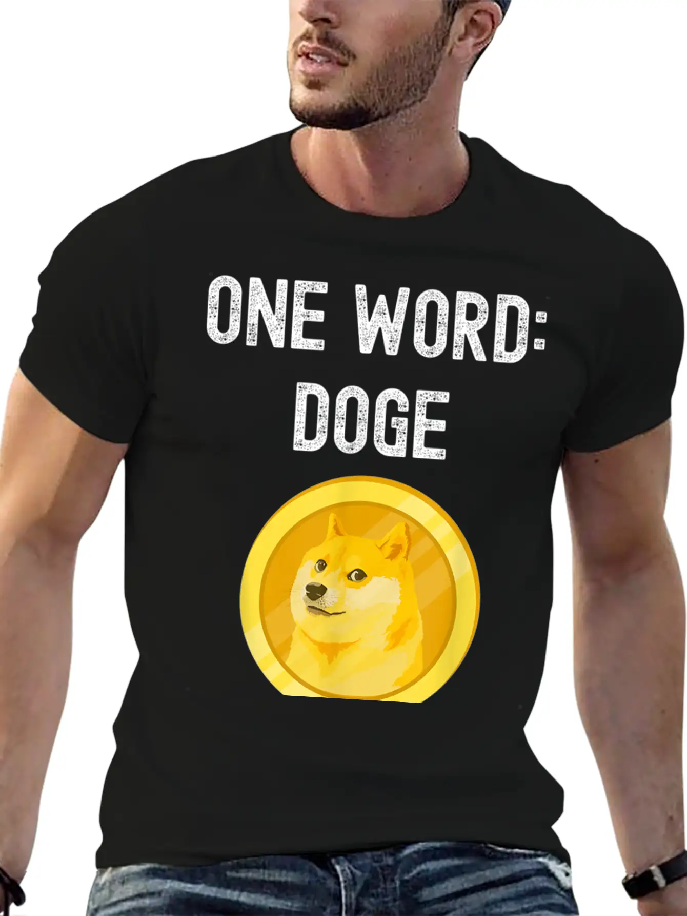 Dogecoin Unisex Short Sleeve Soft Cotton T-Shirt – Casual Everyday Wear