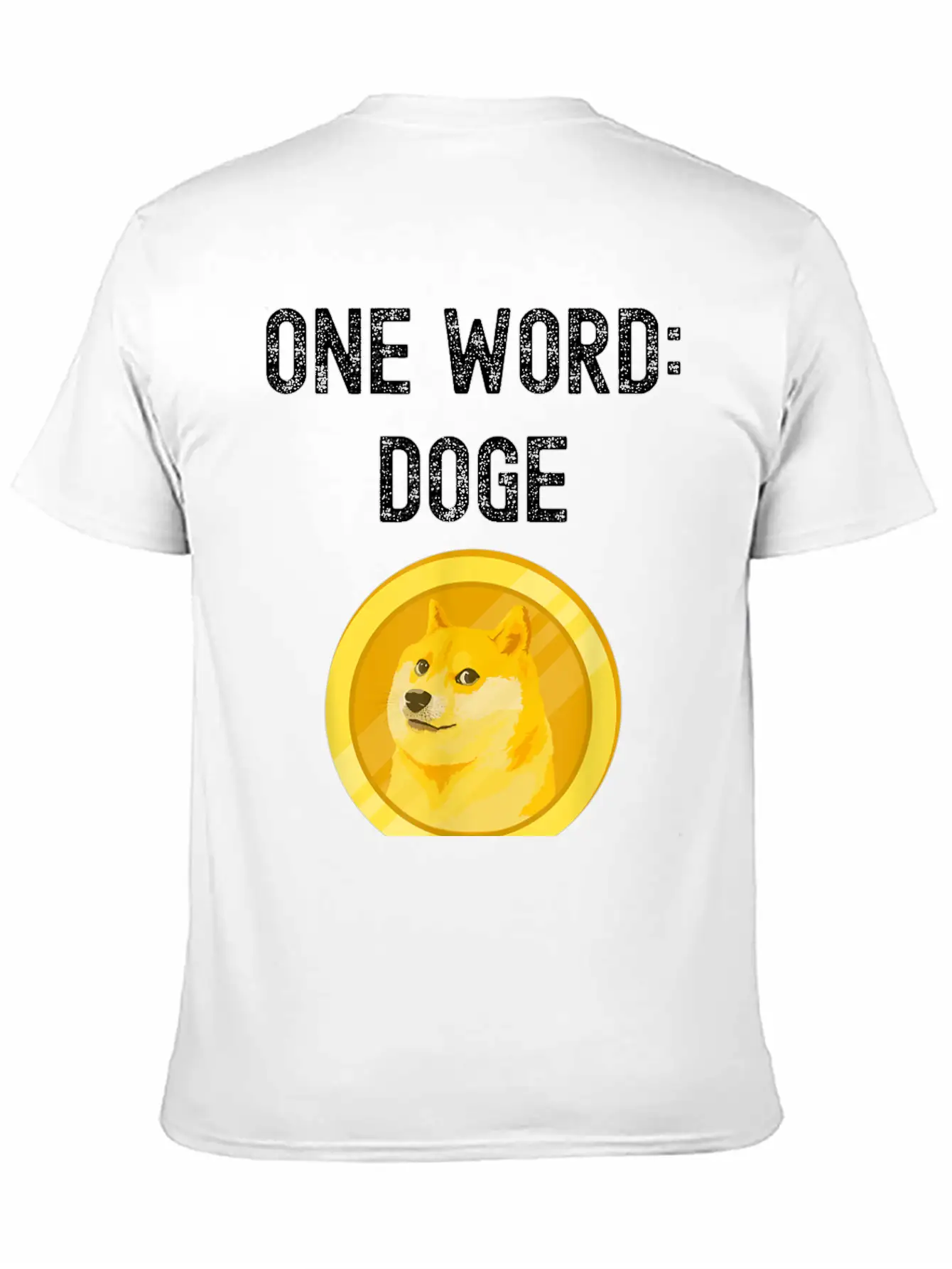 Dogecoin Unisex Short Sleeve Soft Cotton T-Shirt – Casual Everyday Wear