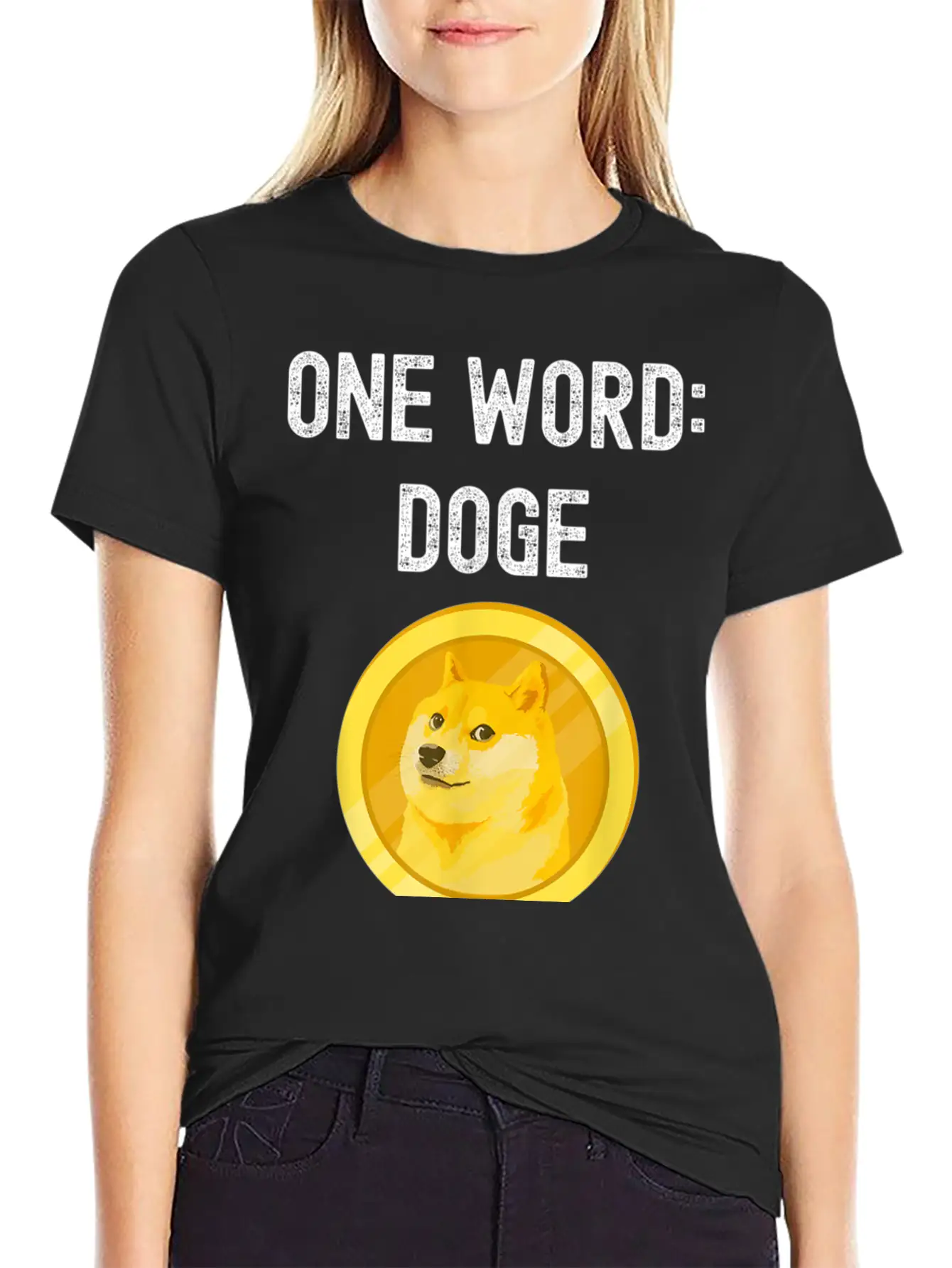 Dogecoin Unisex Short Sleeve Soft Cotton T-Shirt – Casual Everyday Wear