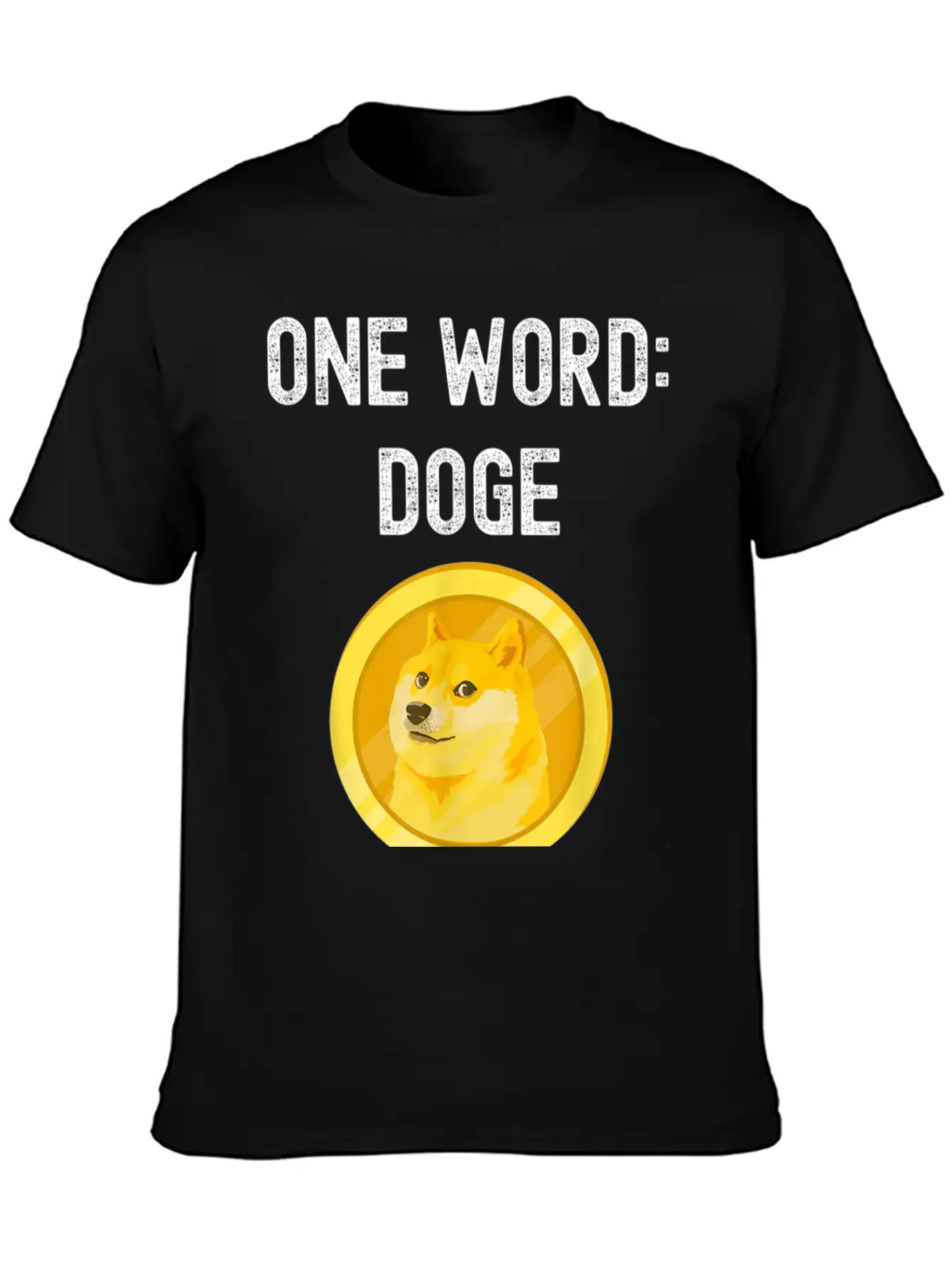Dogecoin Unisex Short Sleeve Soft Cotton T-Shirt – Casual Everyday Wear