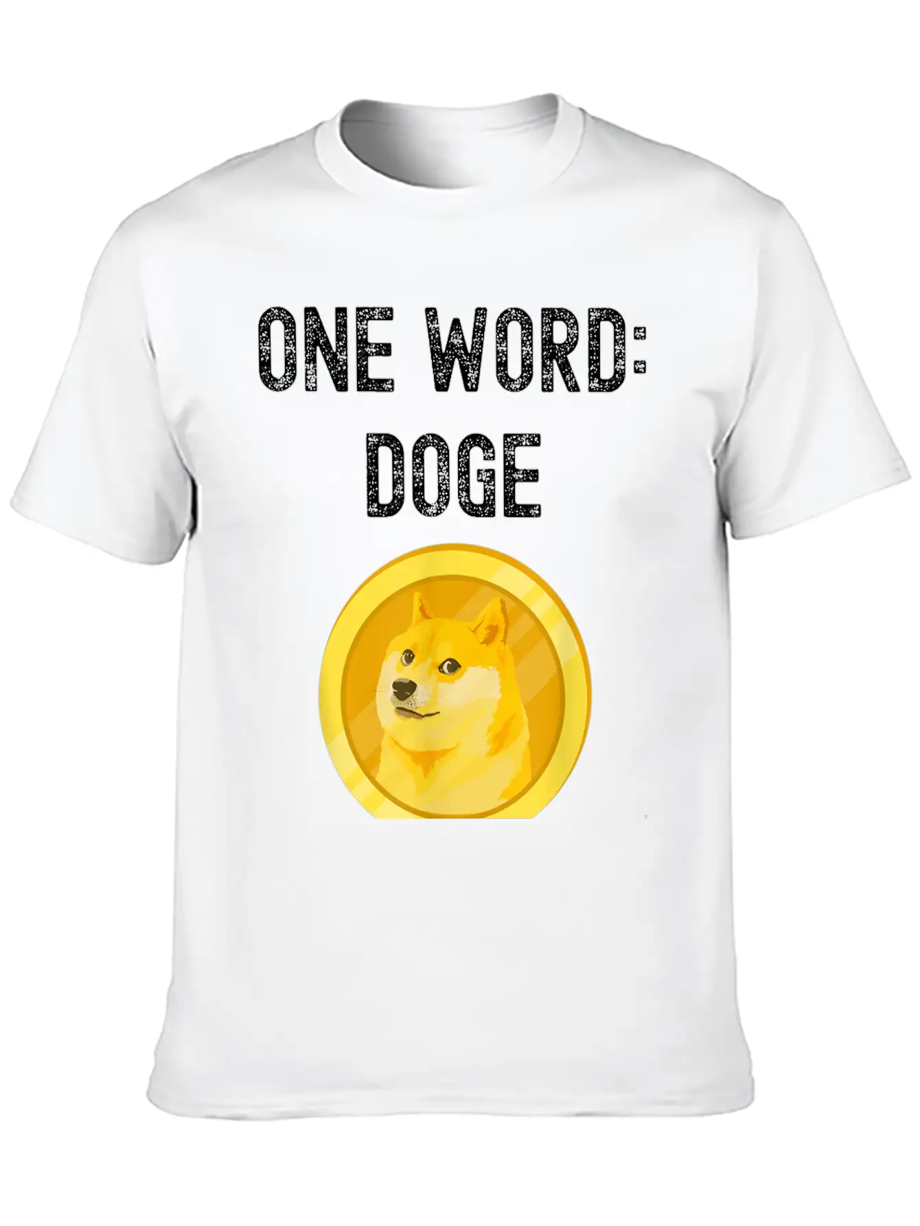 Dogecoin Unisex Short Sleeve Soft Cotton T-Shirt – Casual Everyday Wear