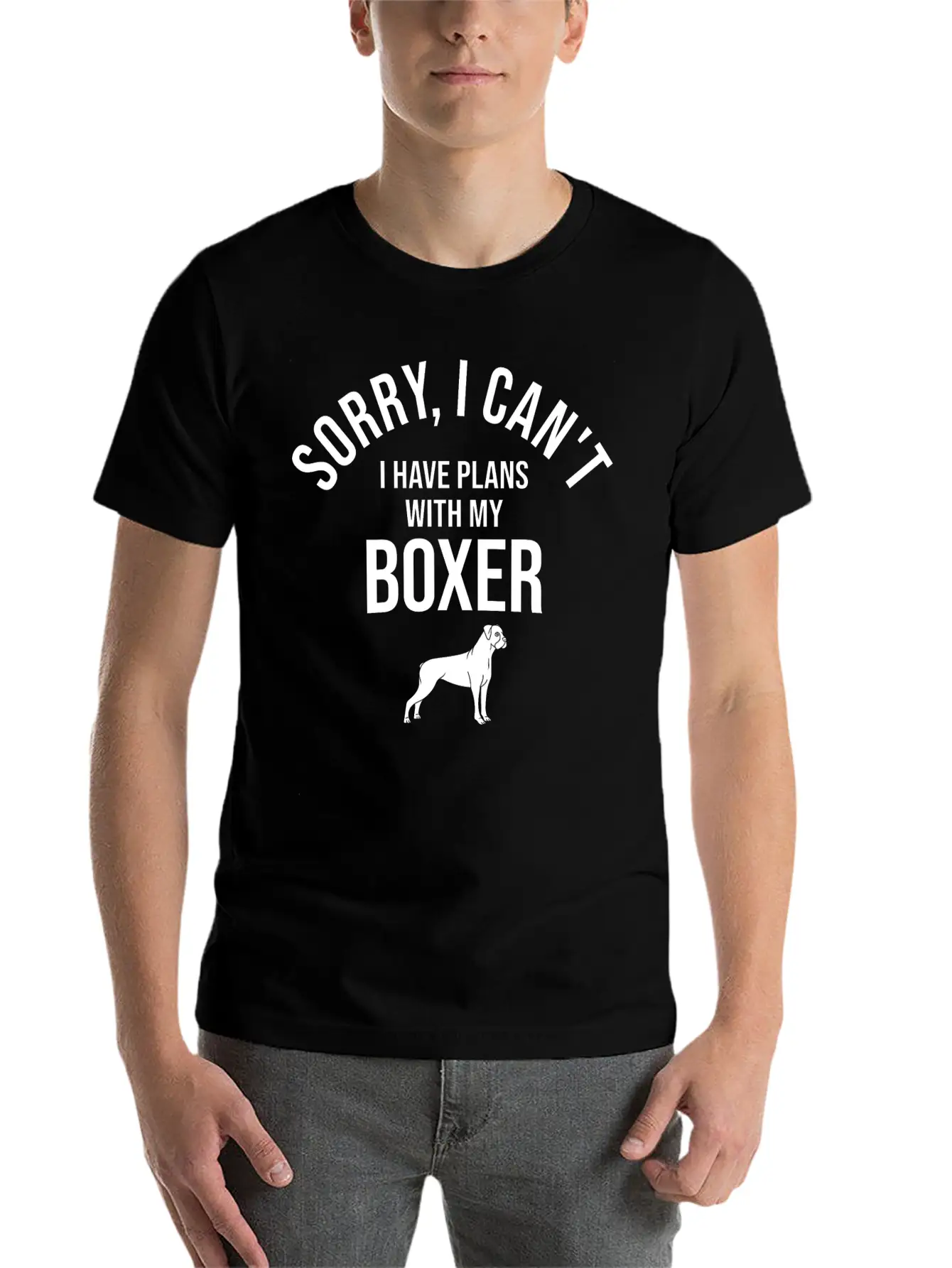 Dogs Dog Boxer Stylish Everyday T-Shirt – Unisex Basic Cotton Tee