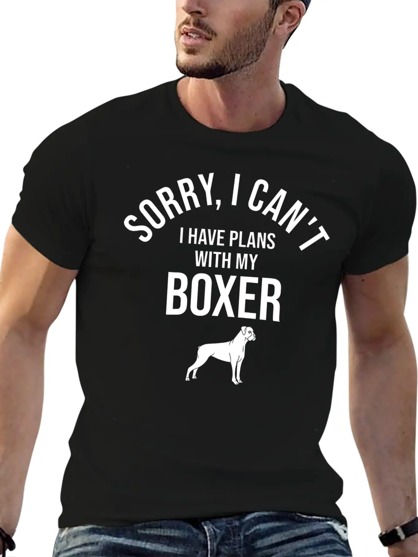 Dogs Dog Boxer Stylish Everyday T-Shirt – Unisex Basic Cotton Tee