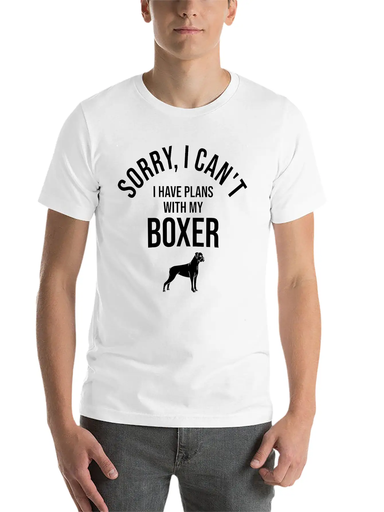 Dogs Dog Boxer Stylish Everyday T-Shirt – Unisex Basic Cotton Tee
