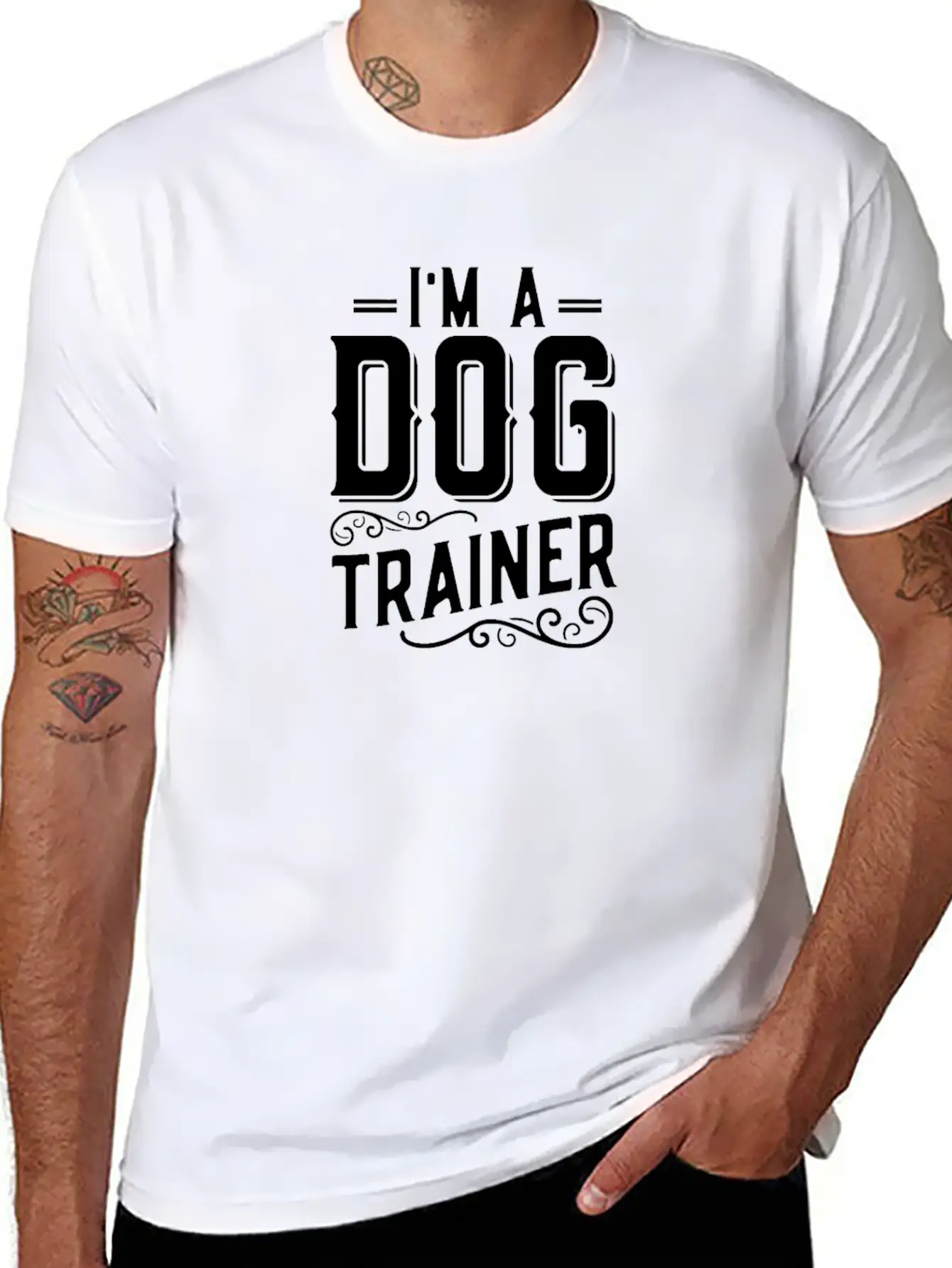 Dogs Dog Training Dog Trainer Tricks Dog School Stylish Everyday T-Shirt – Unisex Basic Cotton Tee